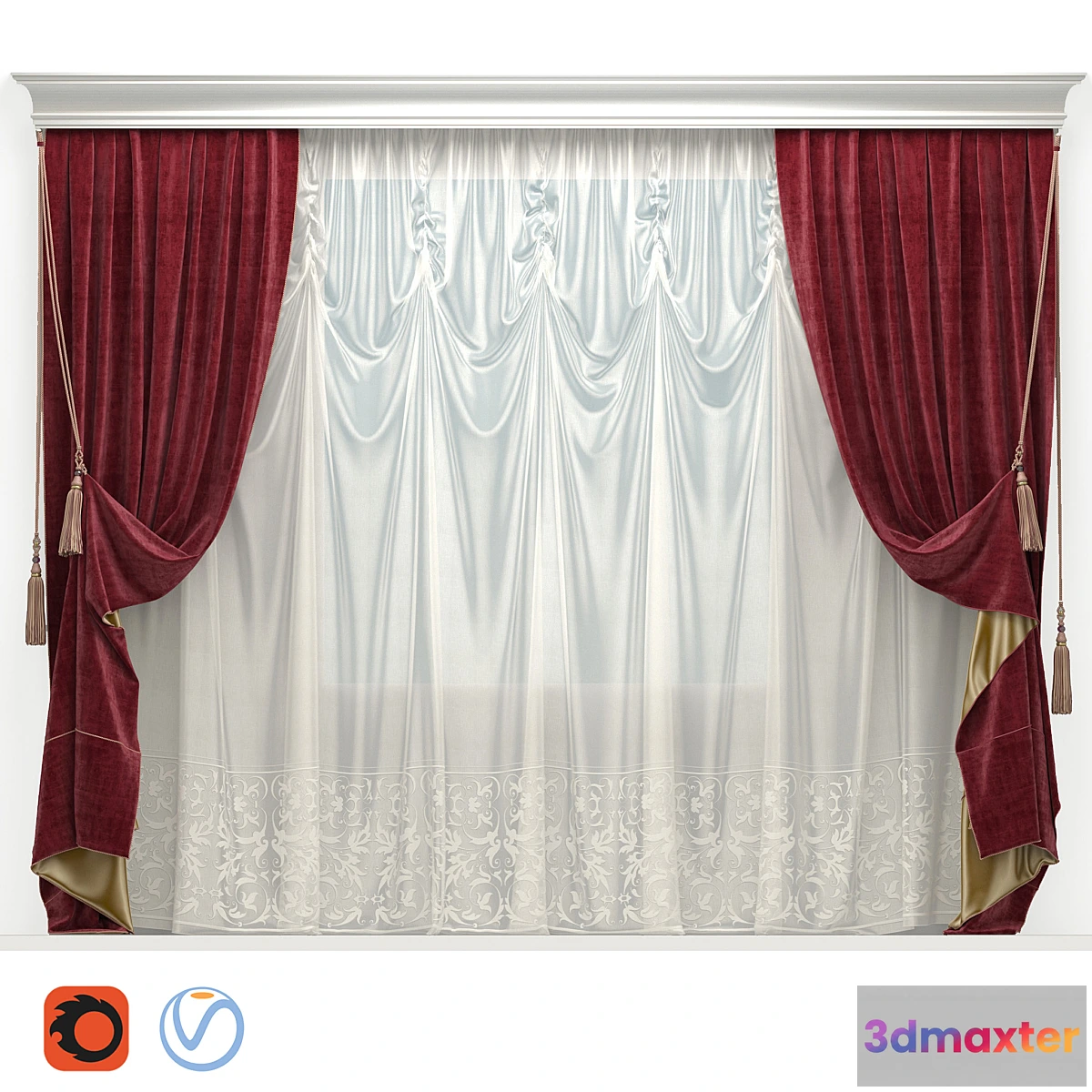 1349813 - Blinded velvet with brushes 2 3D Max