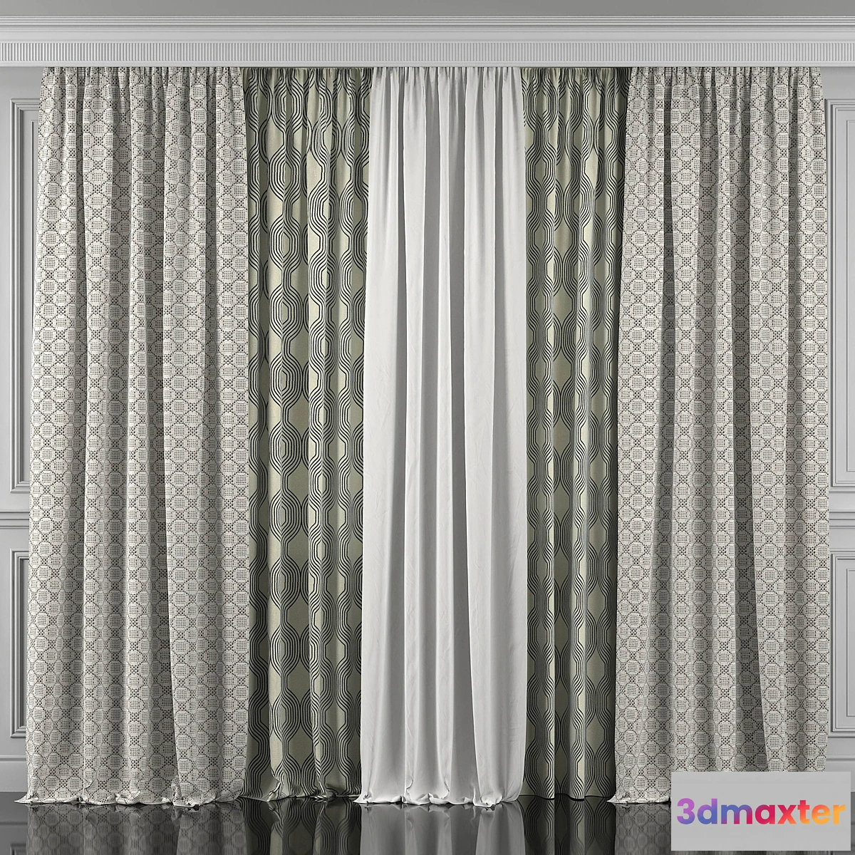 1350813 - Curtains 351 3D Max