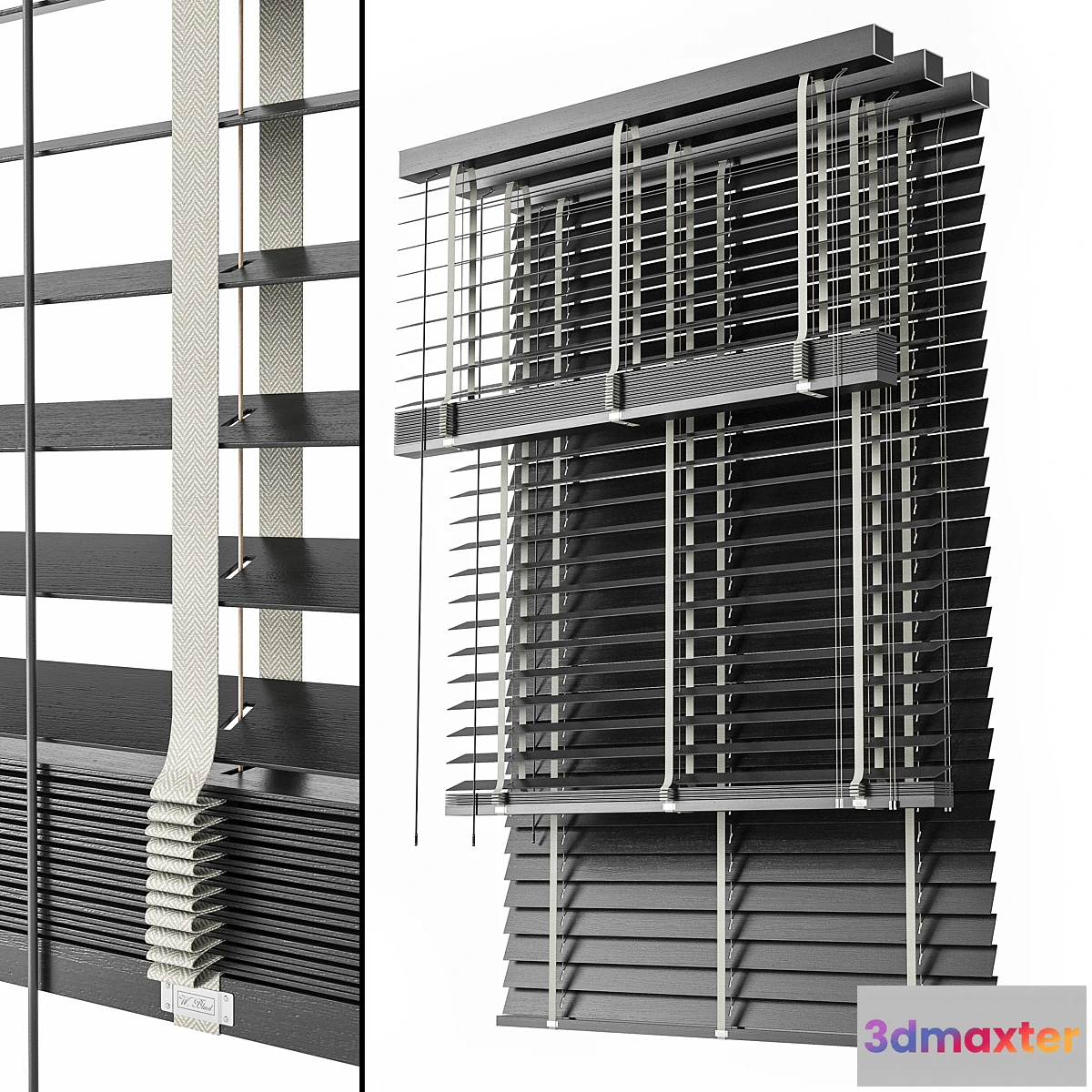 1354396 - Wooden Blinds Set 09 3D Max