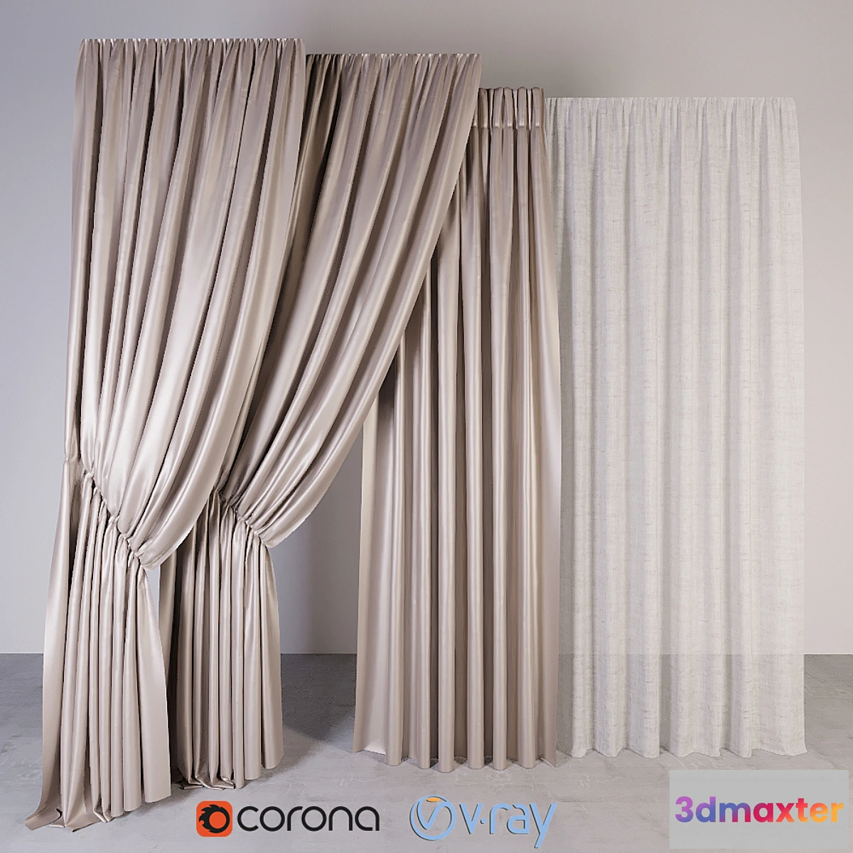 1392332 - curtain Set 3D Max