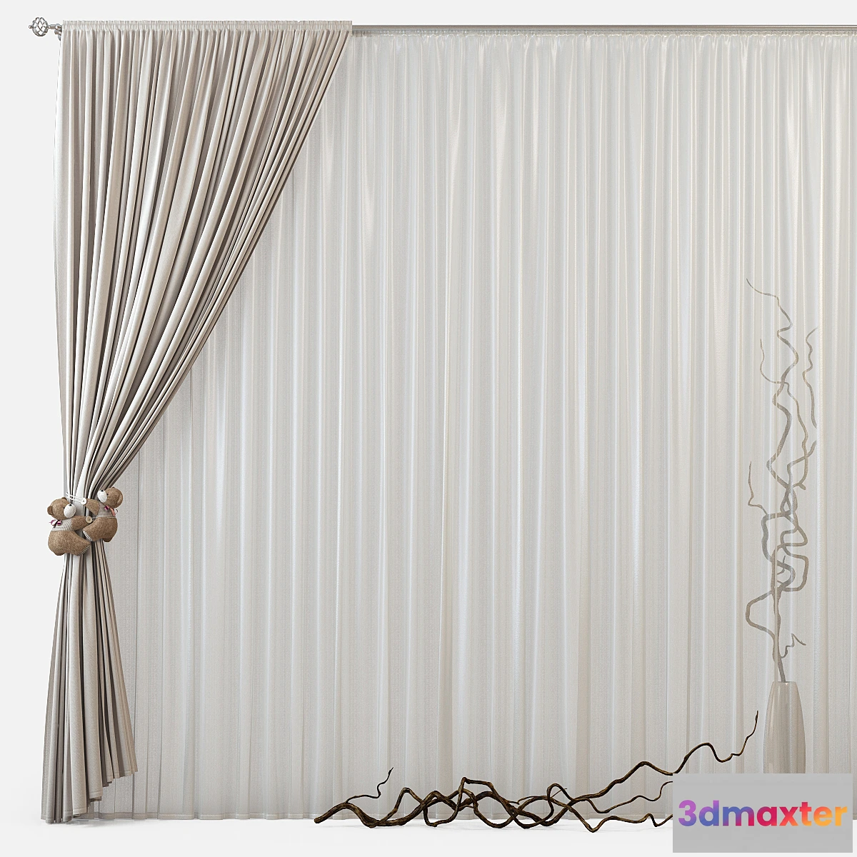 1393336 - Curtains m22 3D Max
