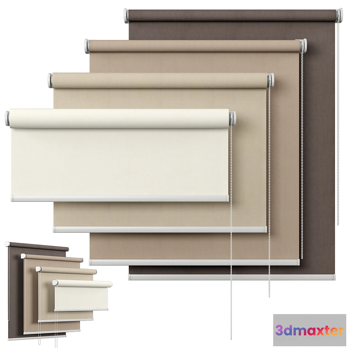 1398900 - Roller Blind 10  Sevilla blackout 3D Max