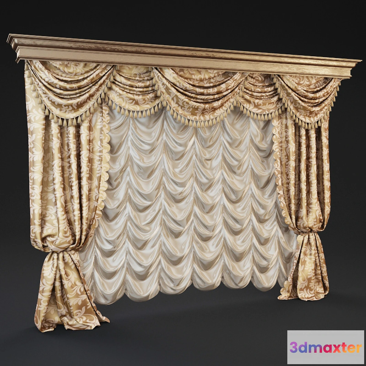 1402190 - Classic curtains 3D Max