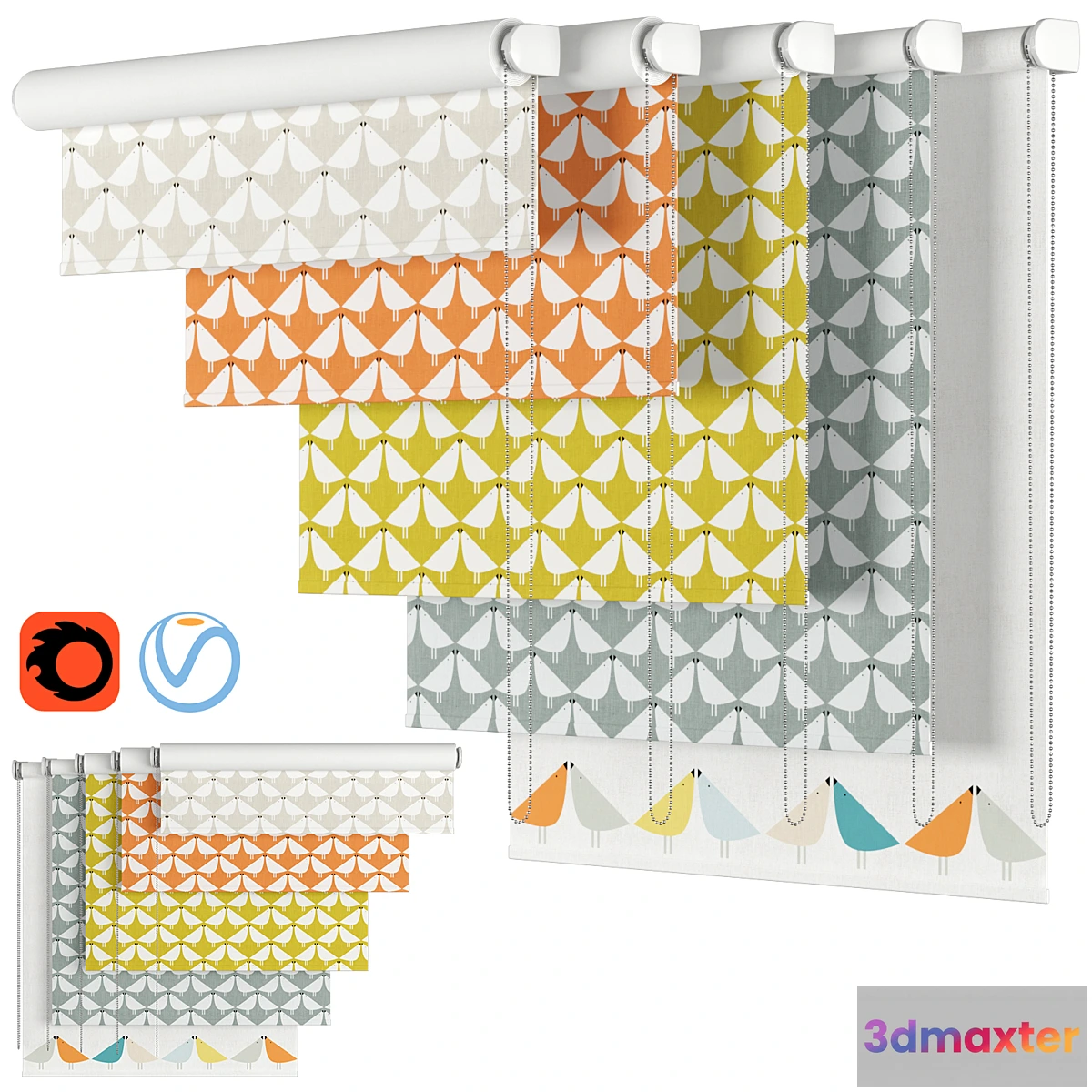 1403288 - Roller Blind 36  Lintu 3D Max