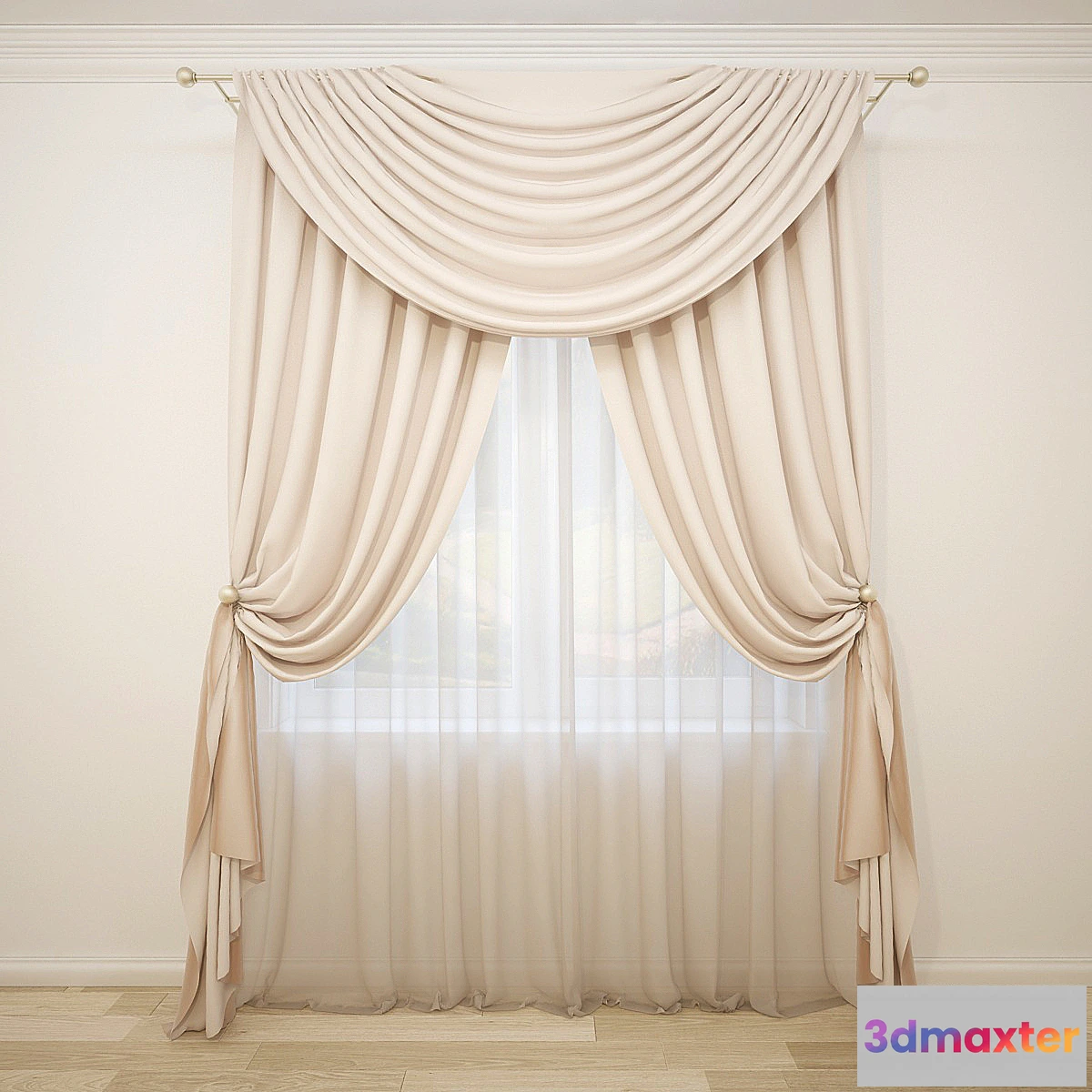 1403436 - Curtain-24 3D Max