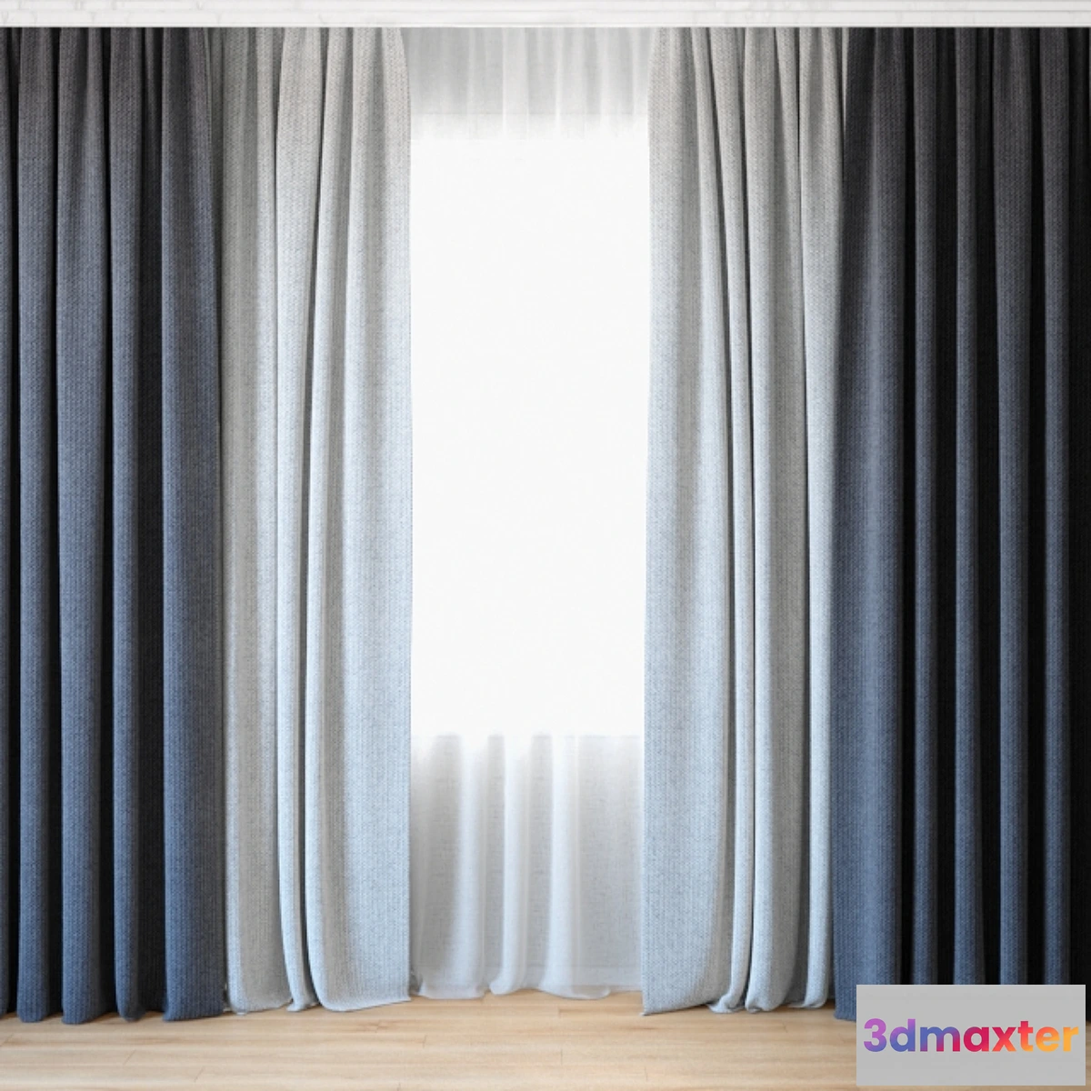 1403640 - Curtains 47 Curtains with tulle 3D Max