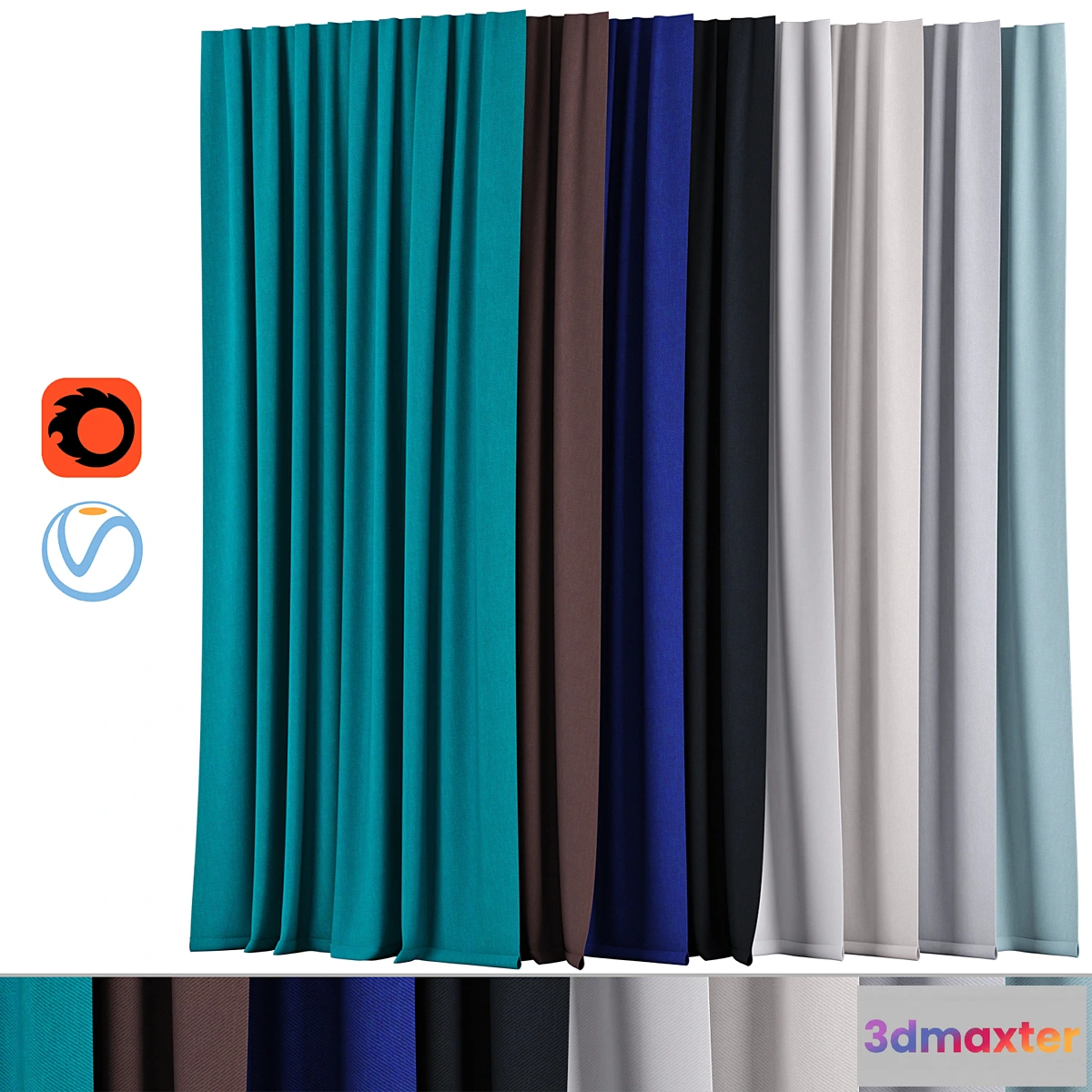 1406330 - Curtains 132  Backhausen  VENUS 3D Max