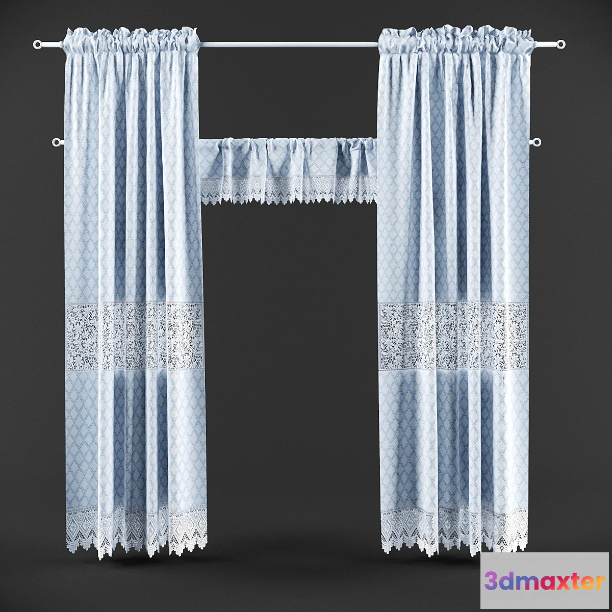 1409782 - Curtains Provence 3D Max