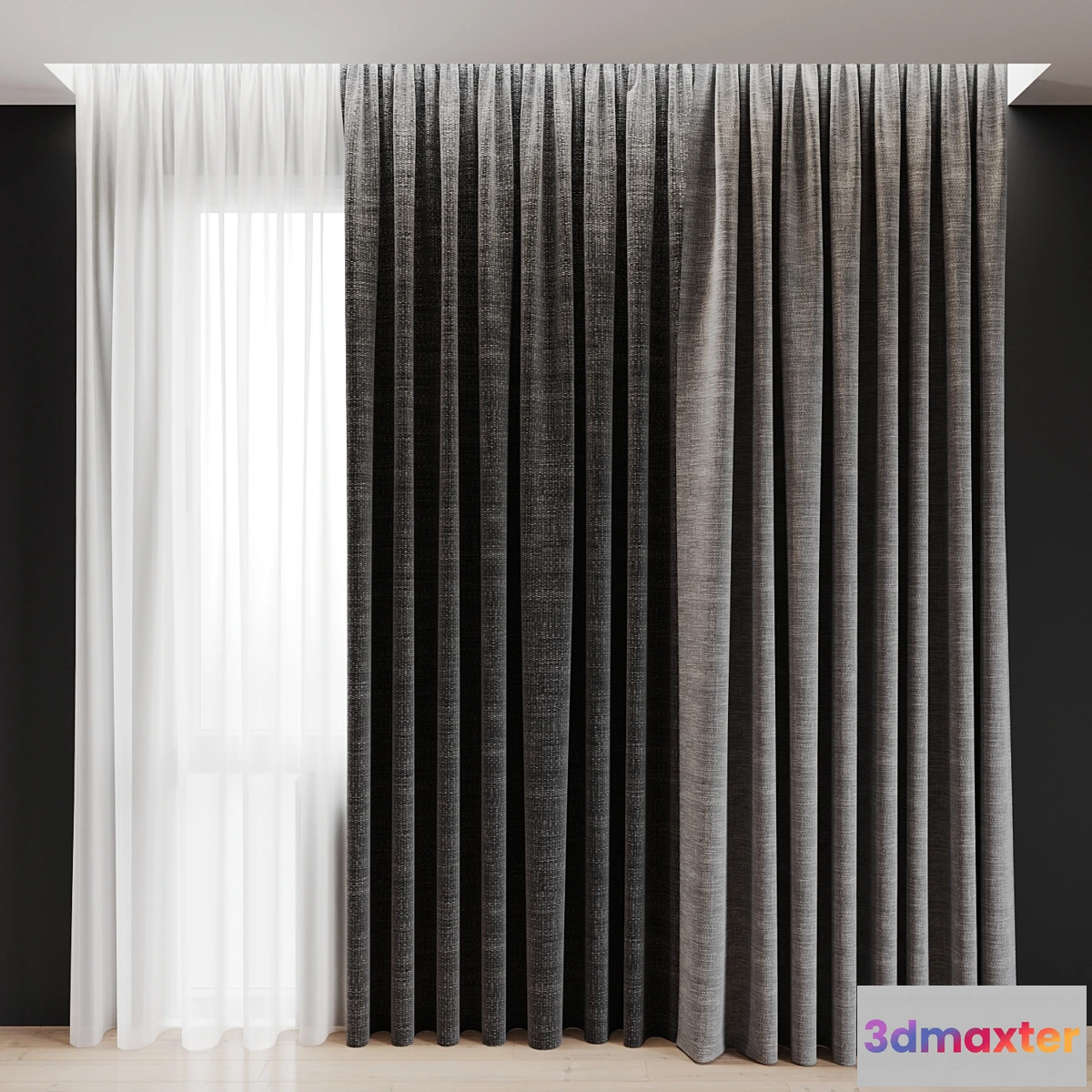 1415000 - curtain 12 3D Max