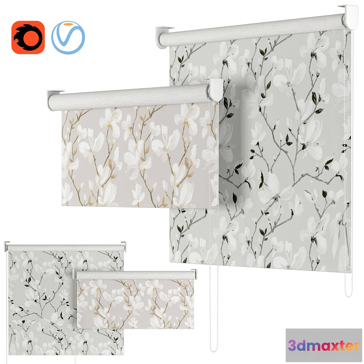 1419616 - Roller Blind 39  Magnolia 3D Max