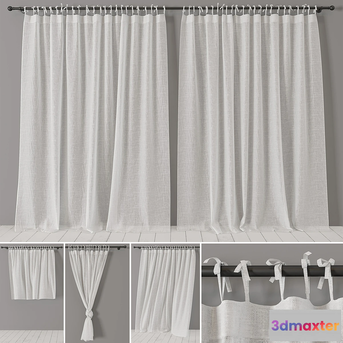 1420684 - Curtains magic linen 3D Max
