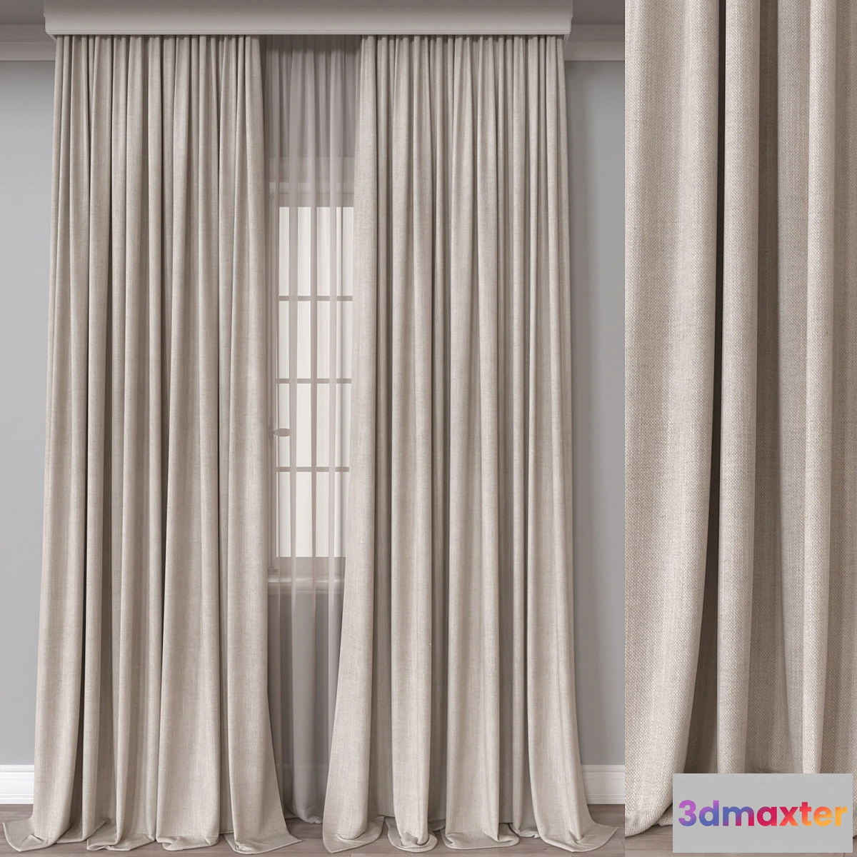 1422356 - Curtain A801 3D Max