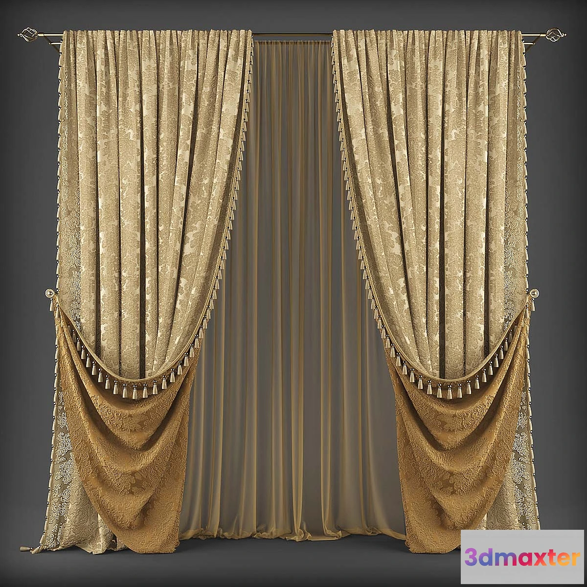 1423954 - Curtains338 3D Max