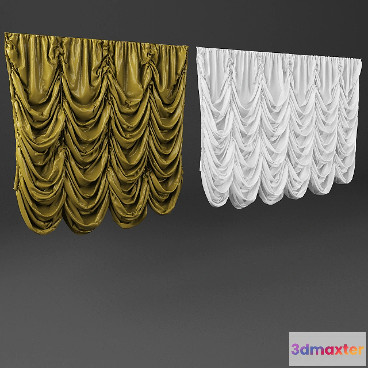 1424584 - French curtain 3D Max