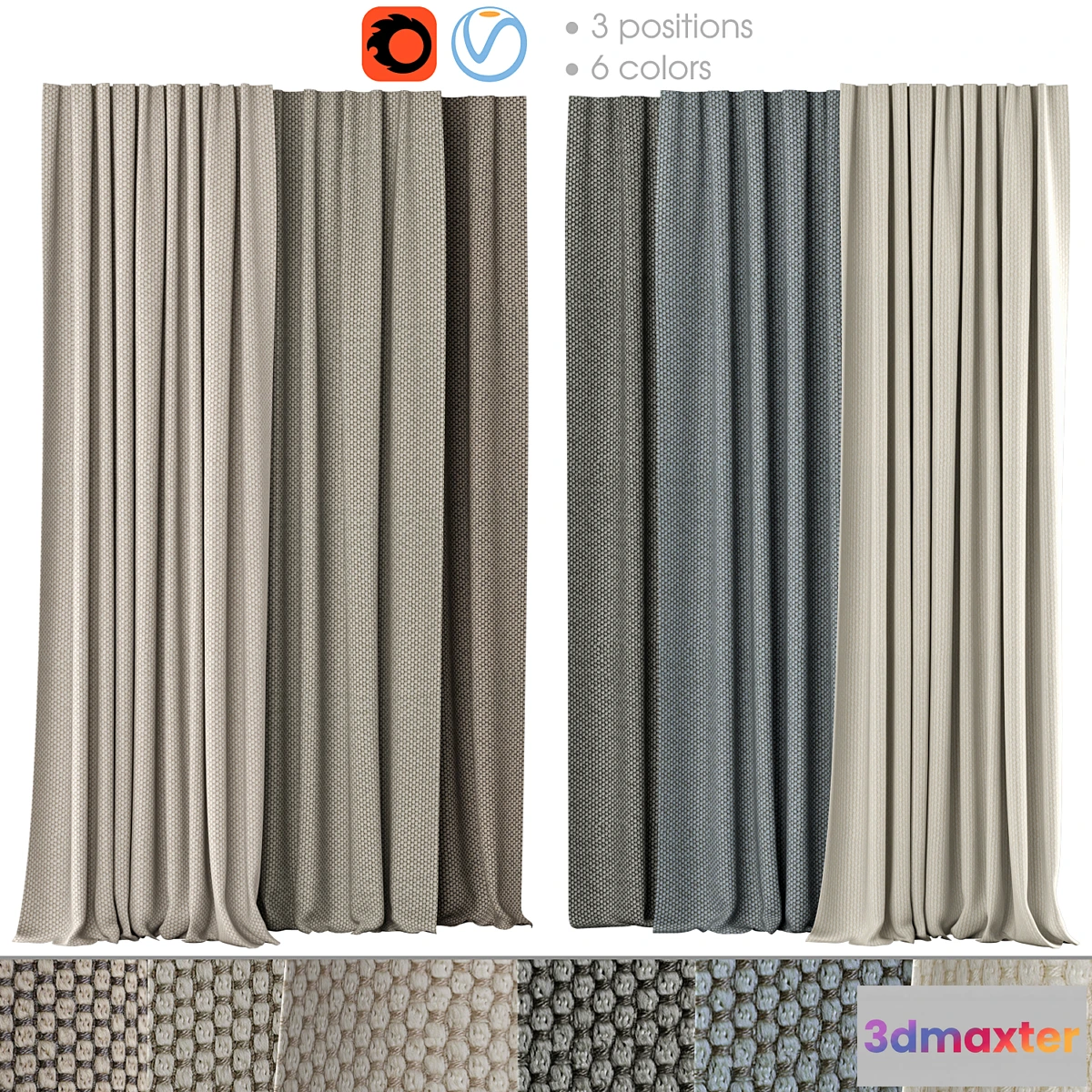 1426592 - Curtains 126  RONI  Opera 3D Max