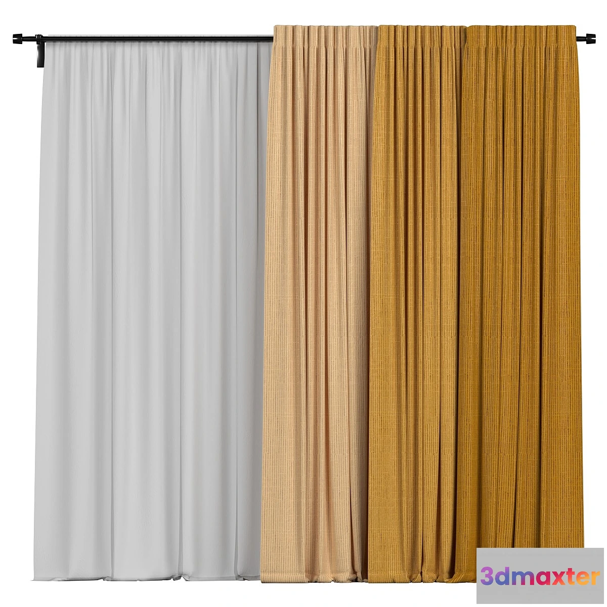 1427304 - Curtain collection 3D Max