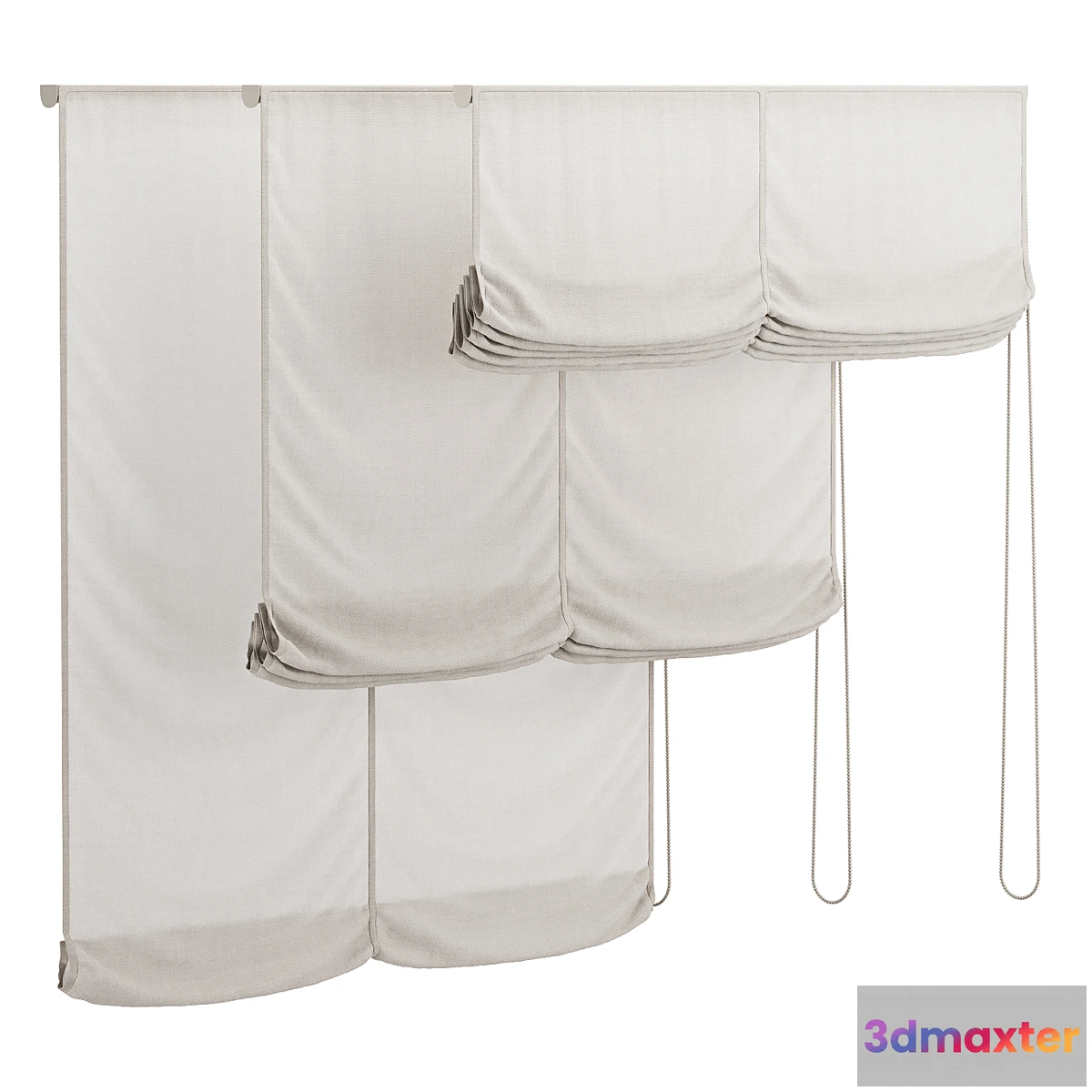 1427770 - Roman curtain 003 KM 3D Max