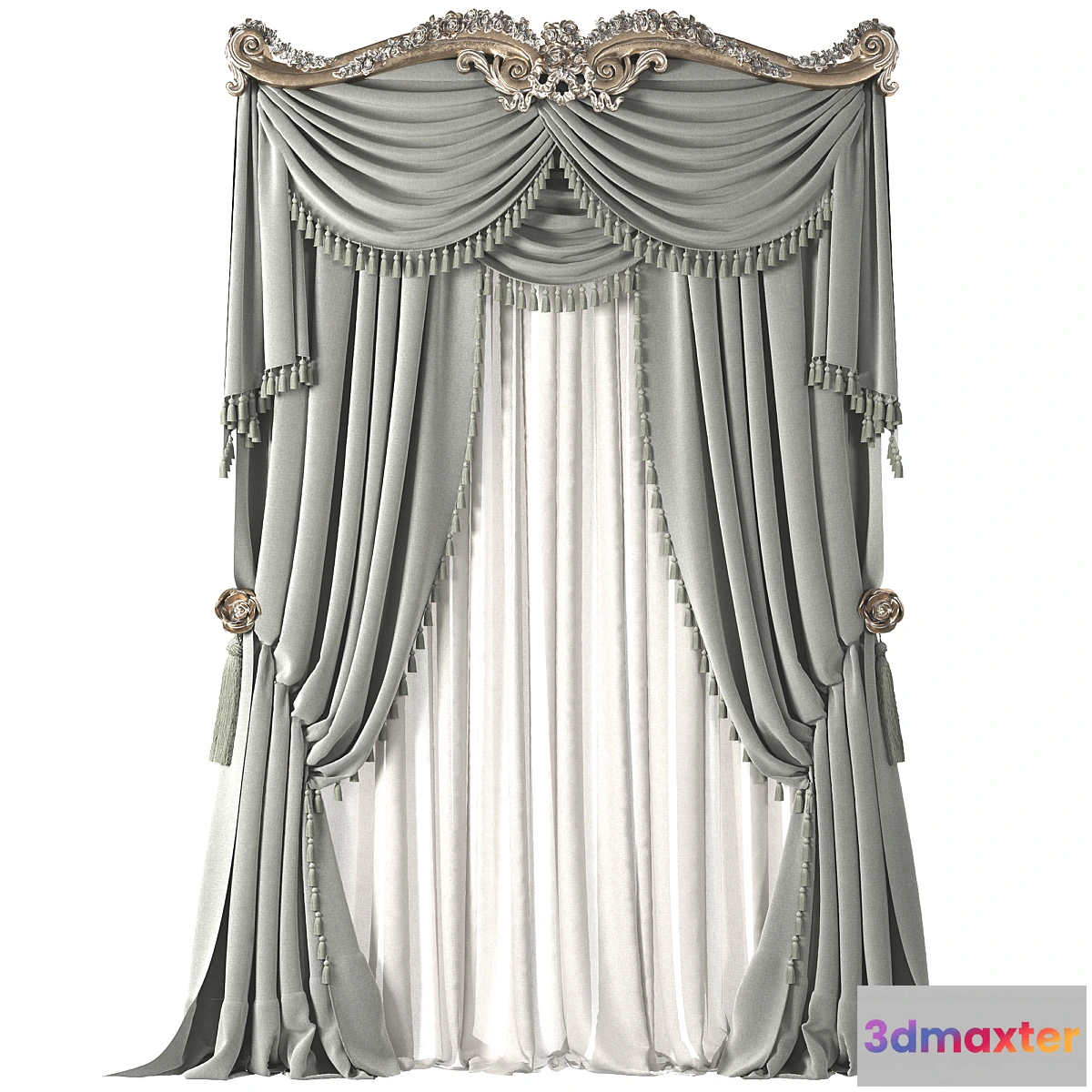 1430304 - classical curtain 3D Max