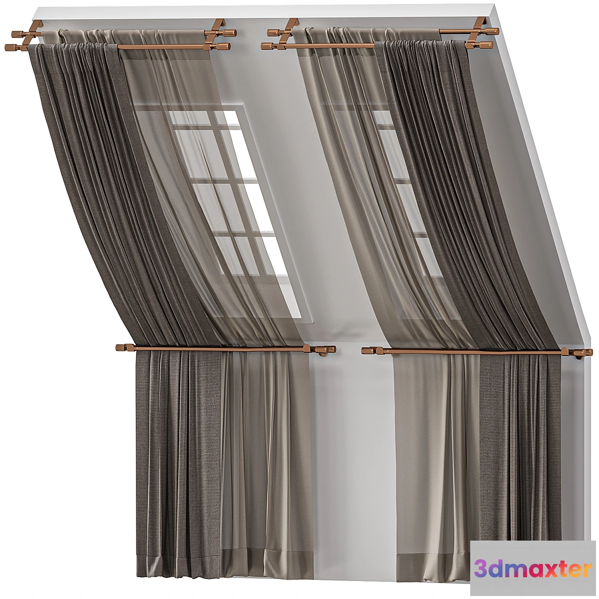 1432012 - Attic curtains 3 3D Max