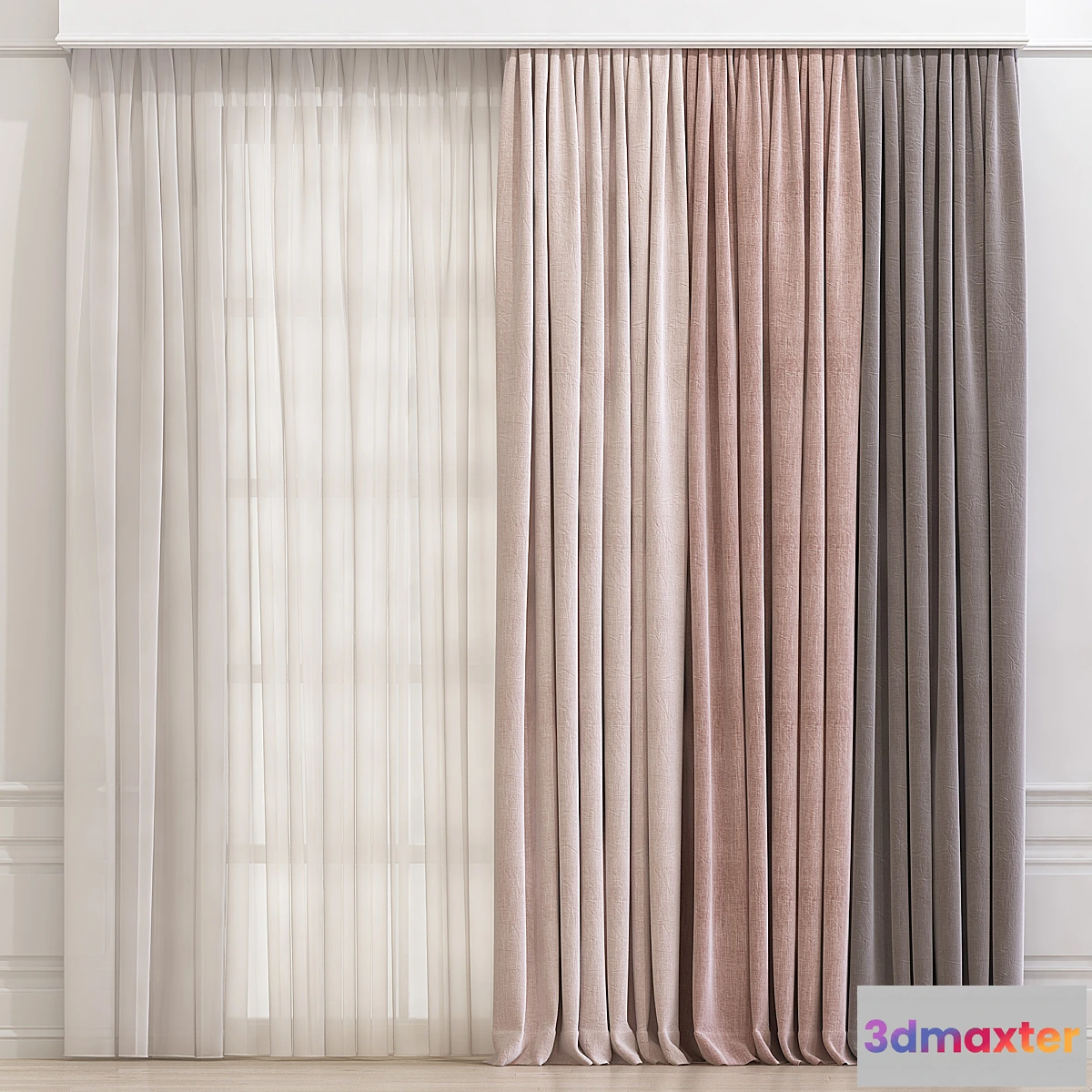 1432850 - Curtain 659 3D Max