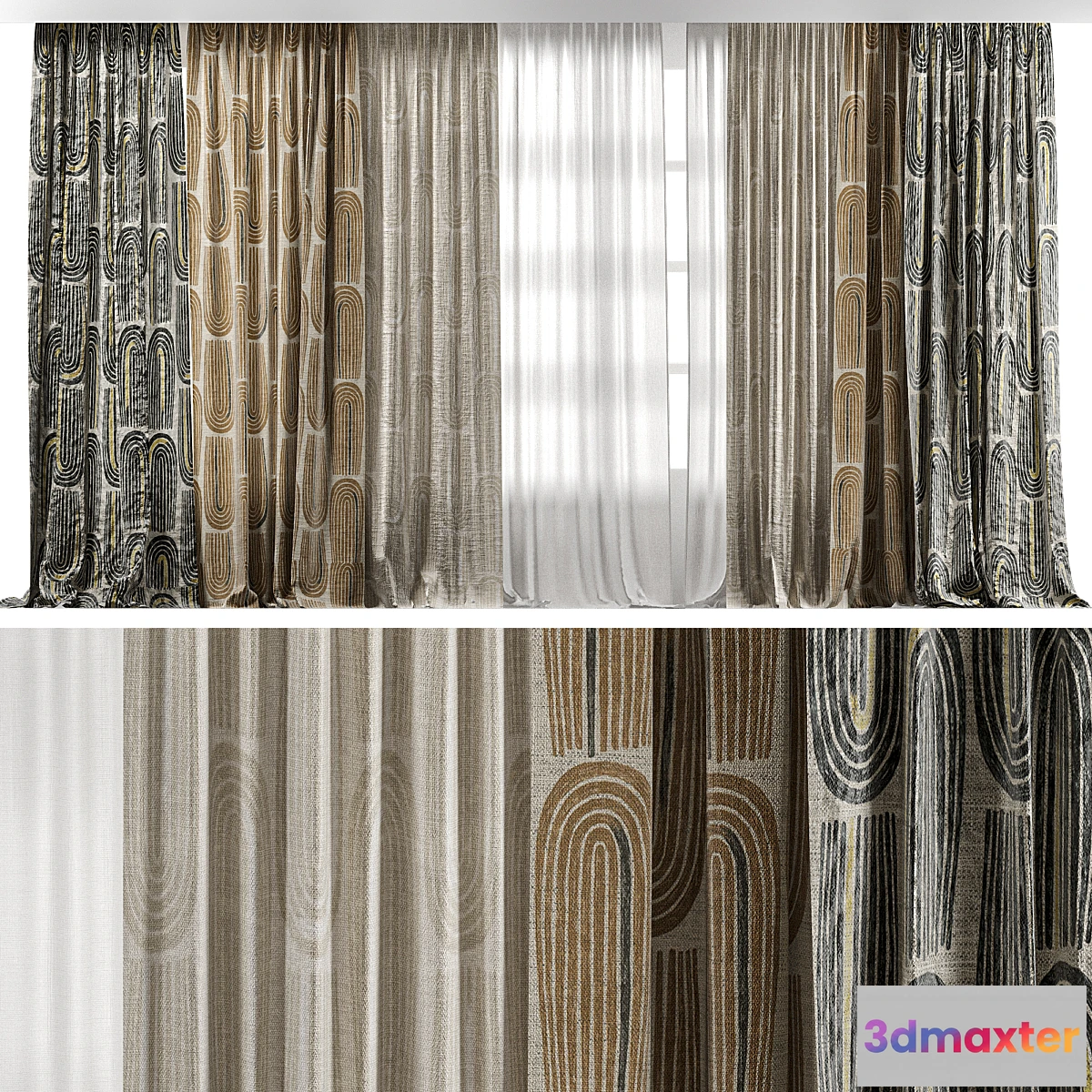 1433106 - Zimmer Rohde Fabric Curtains 3D Max