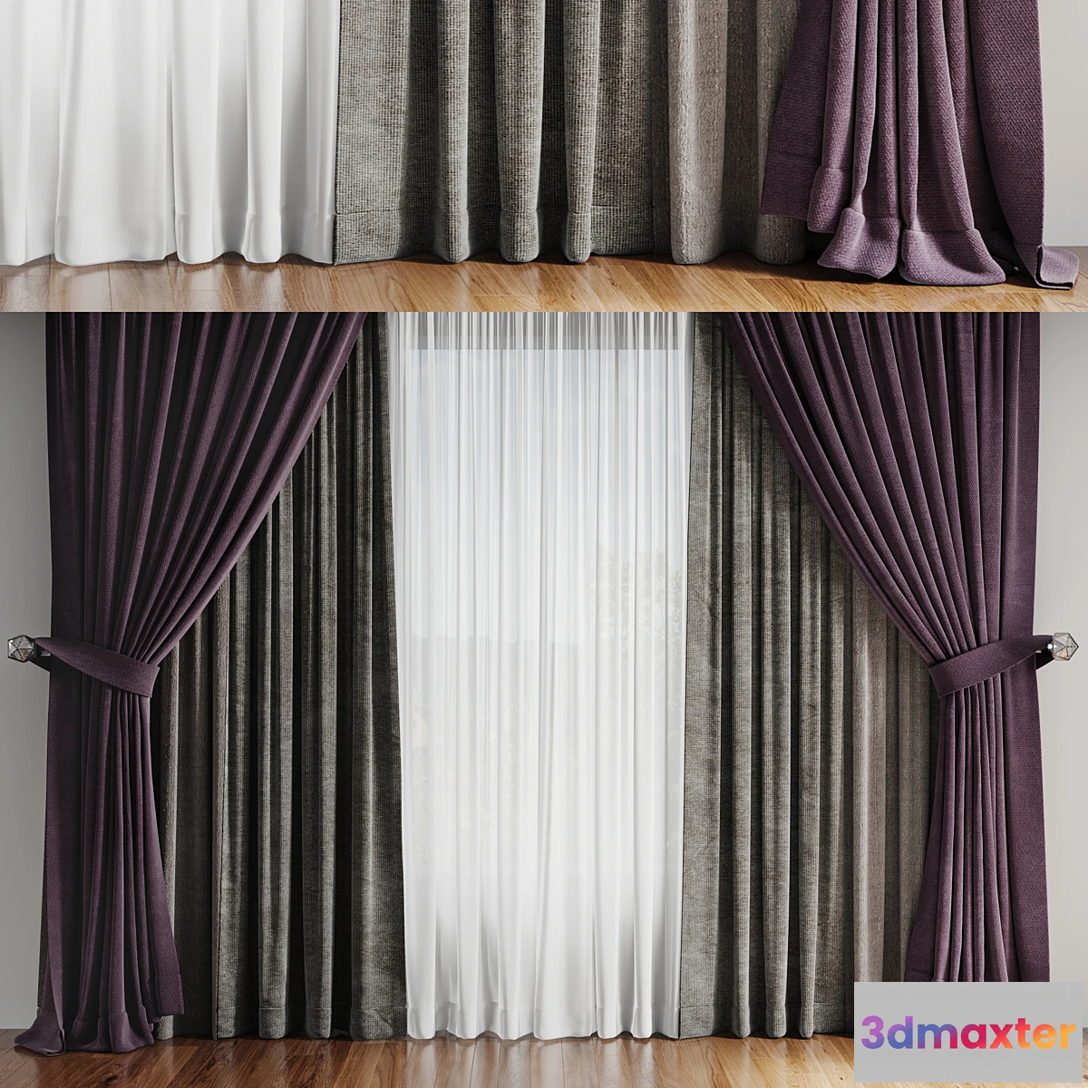 1433234 - curtains_2 3D Max
