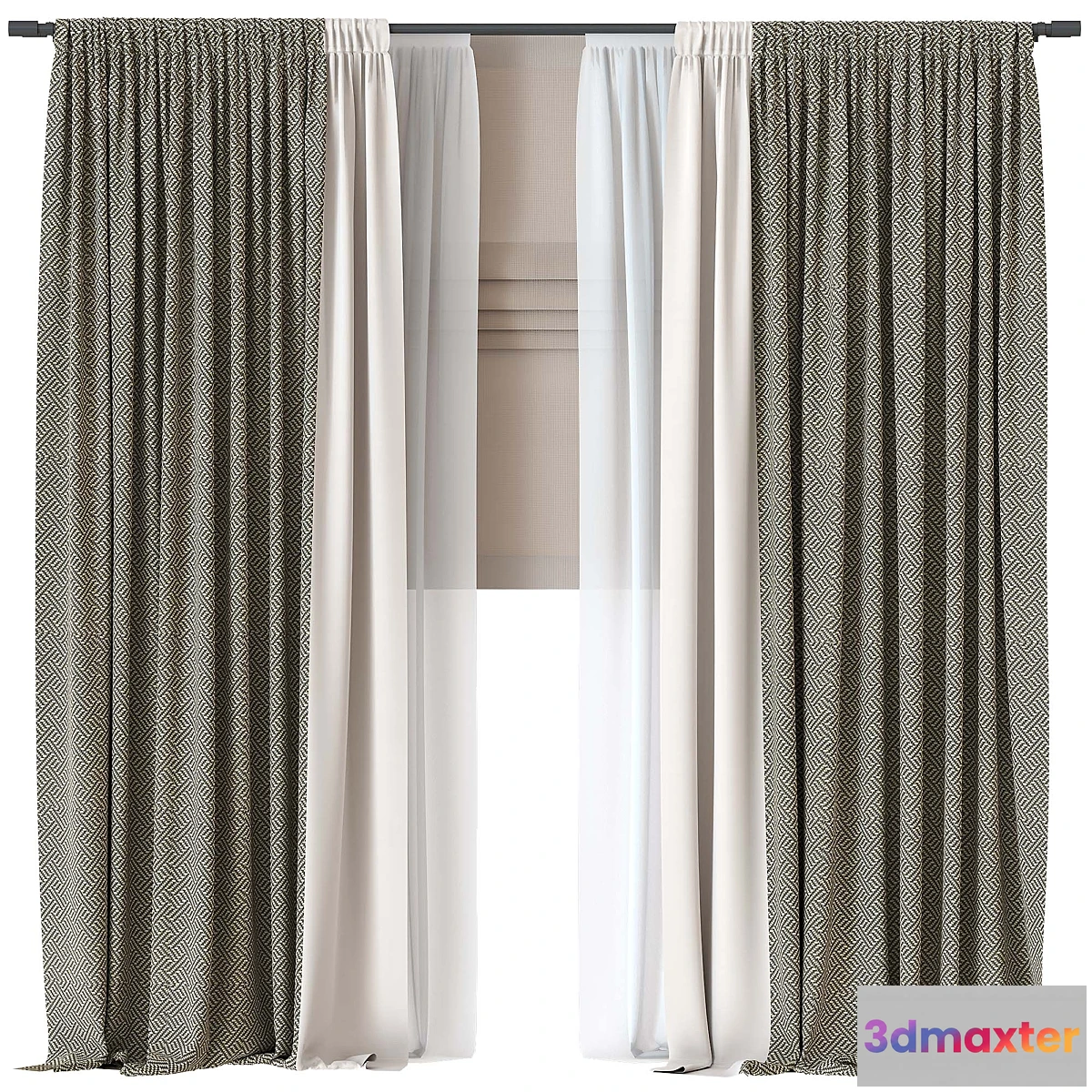 1433828 - Curtain For interior N075 3D Max