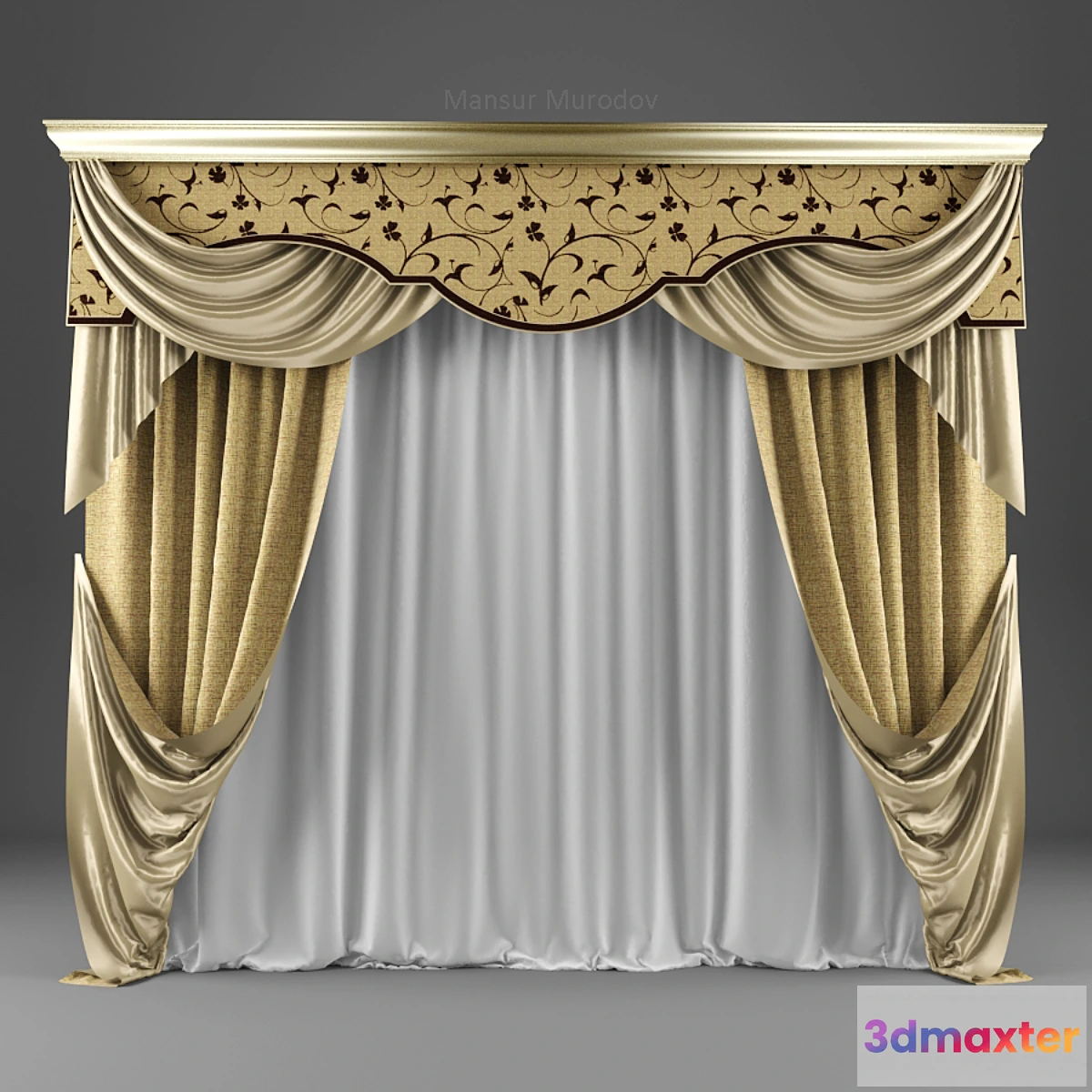 1436770 - Beige classic blinds 3D Max