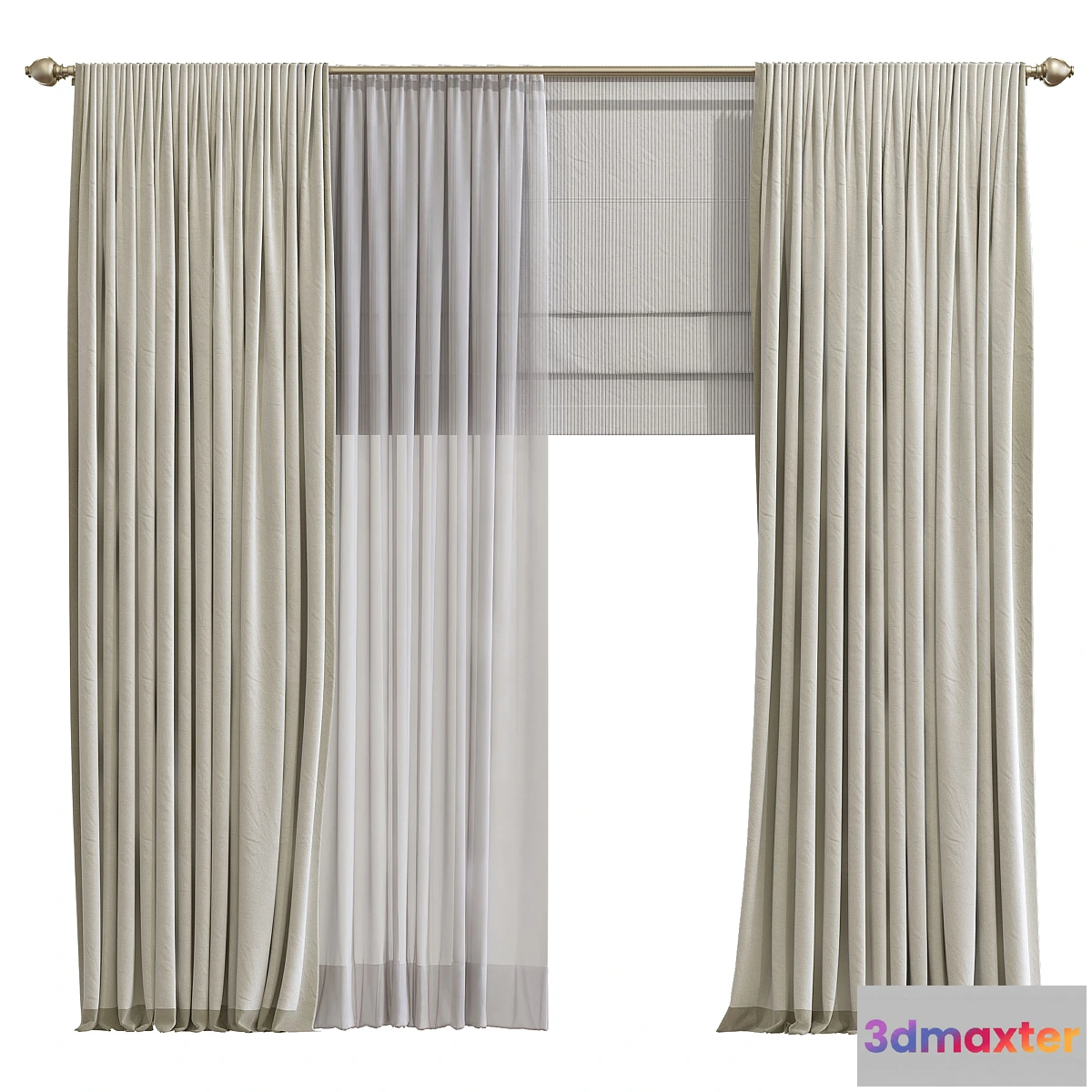 1438404 - Curtain 906 3D Max