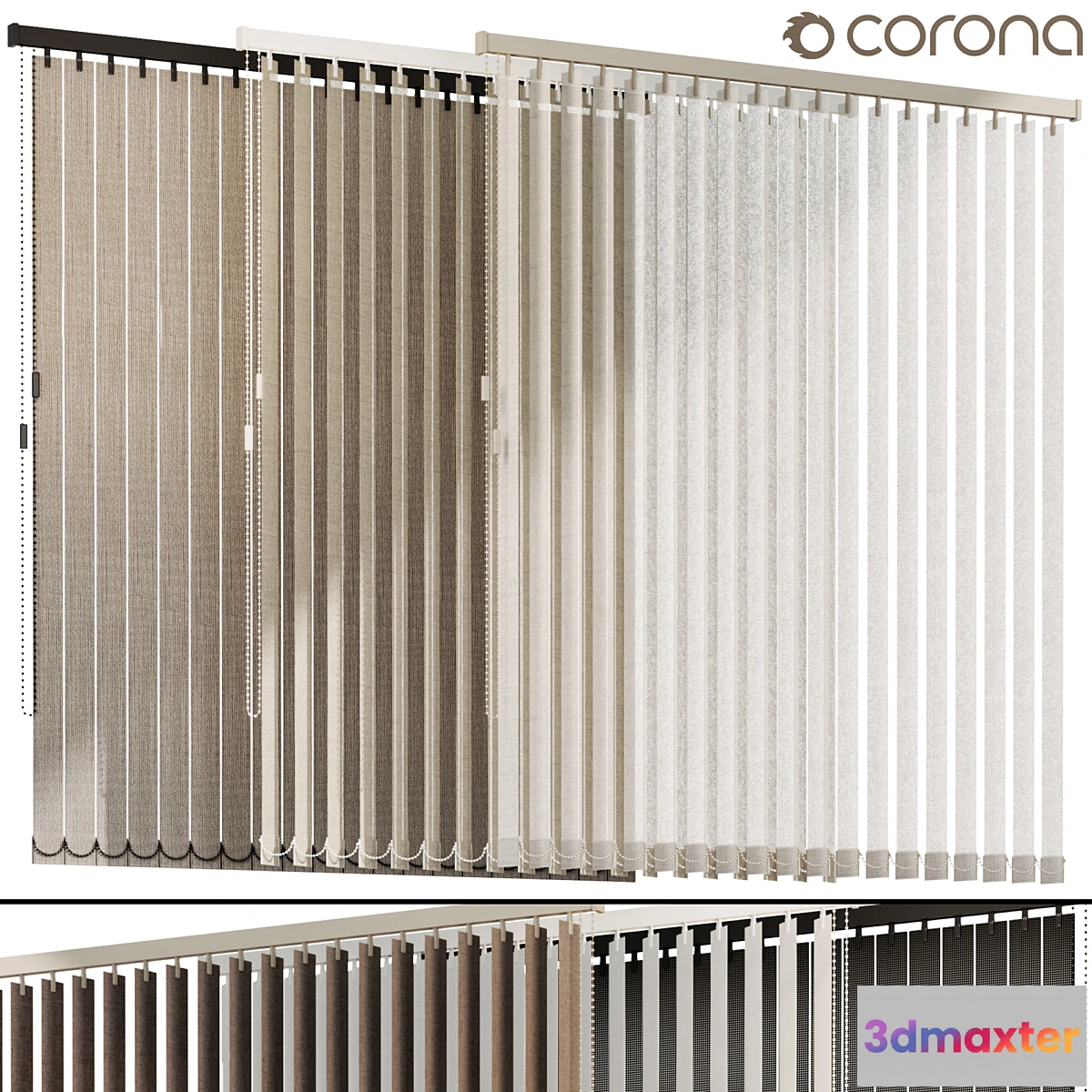 1439176 - Roller blinds Vertical Roller blinds 3D Max