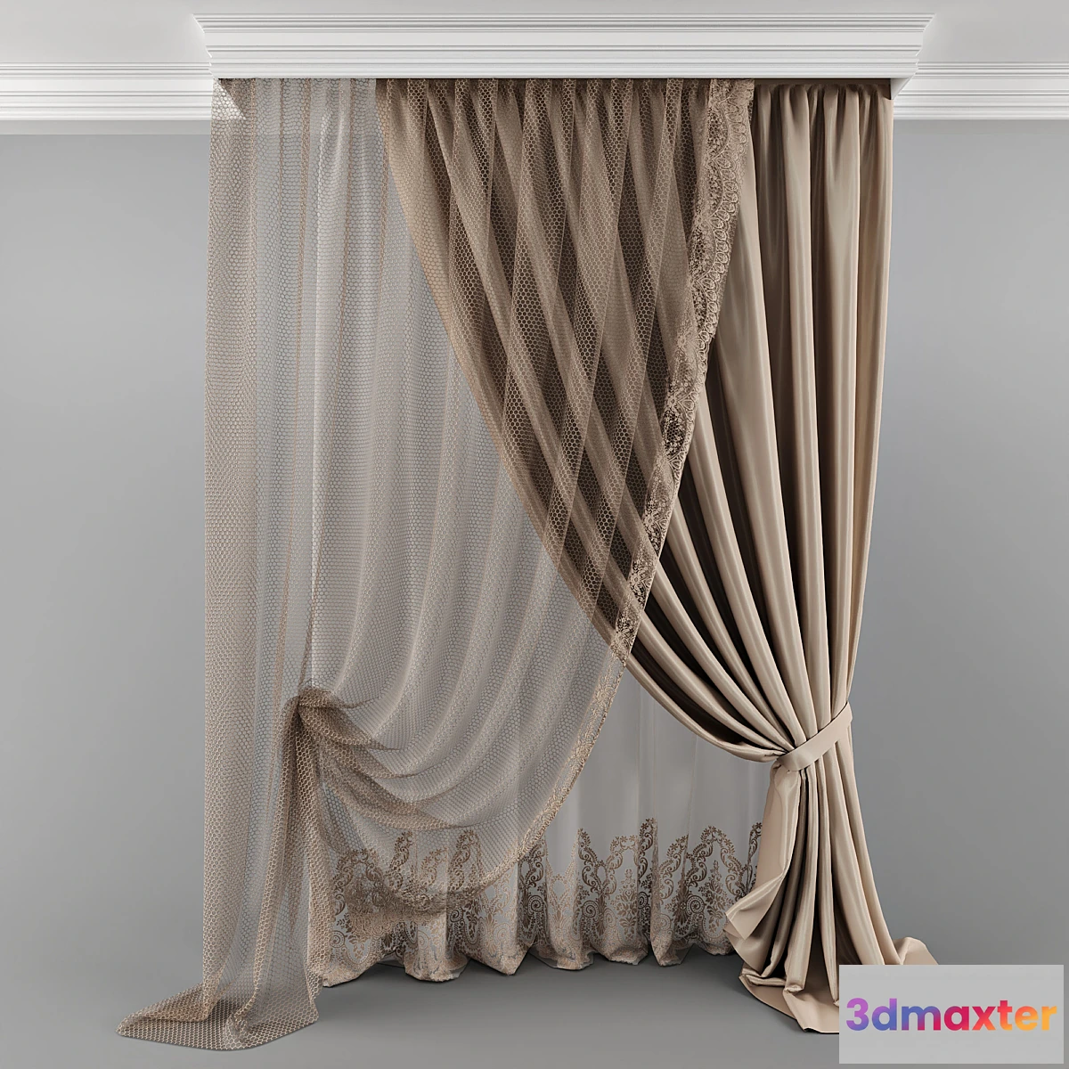 1440142 - Curtain_06 3D Max