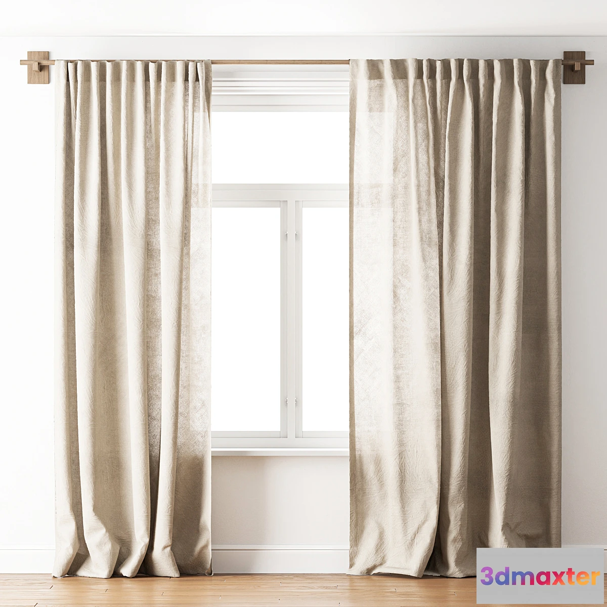 1441278 - linen curtains 11 3D Max