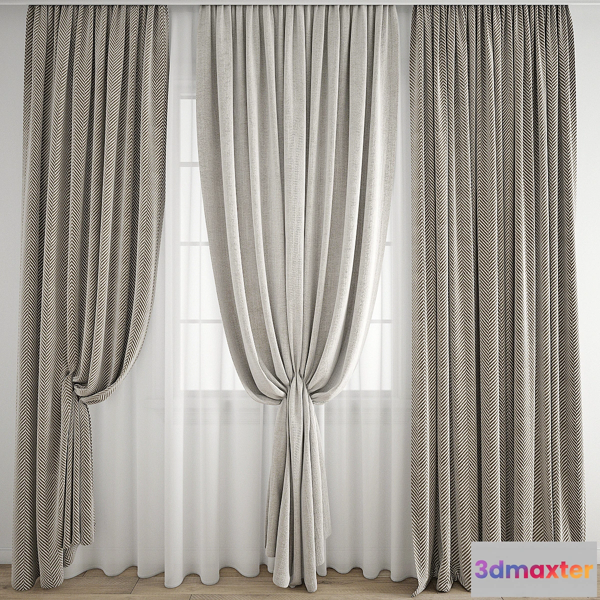 1442038 - Curtain 678 3D Max