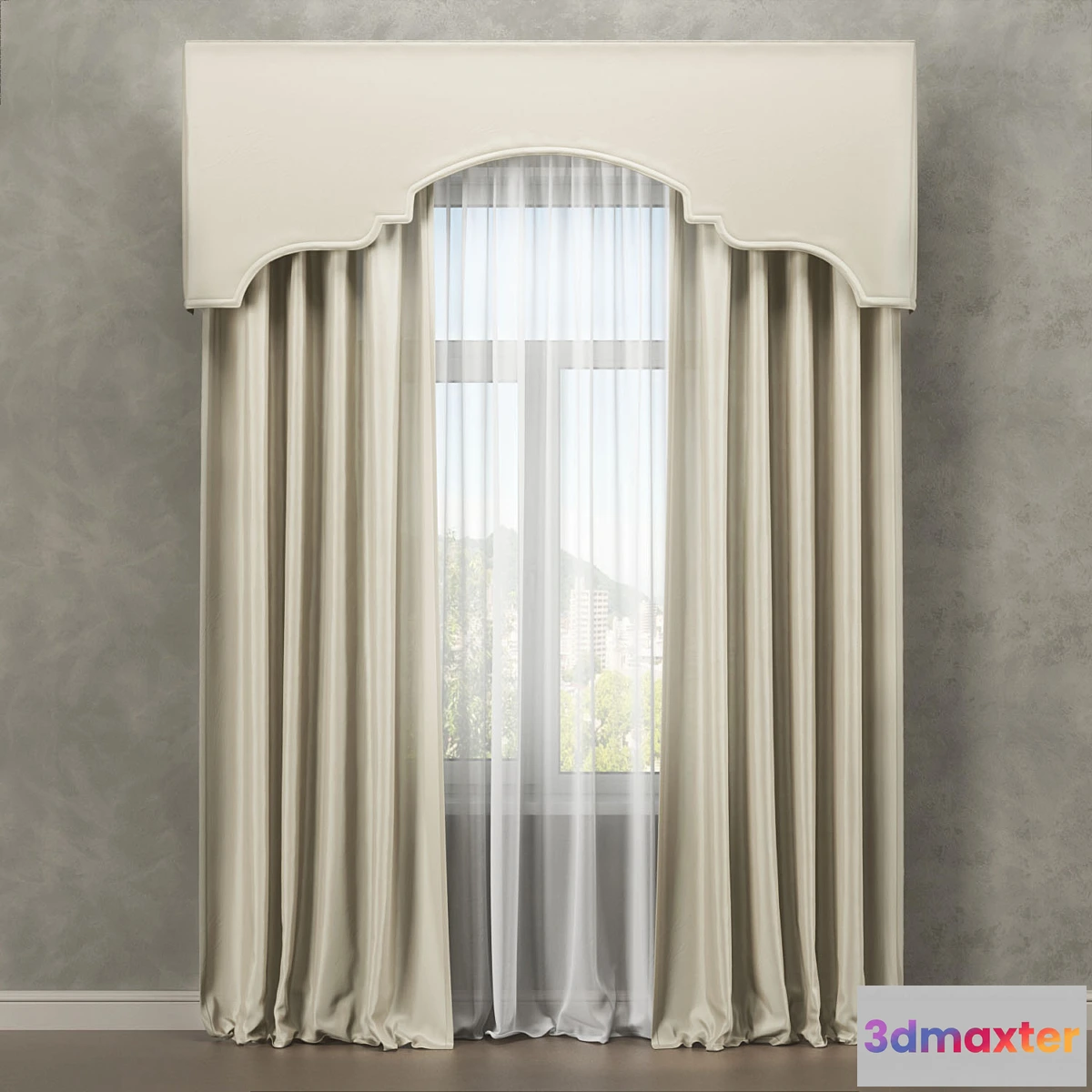 1442108 - Curtains 001 3D Max