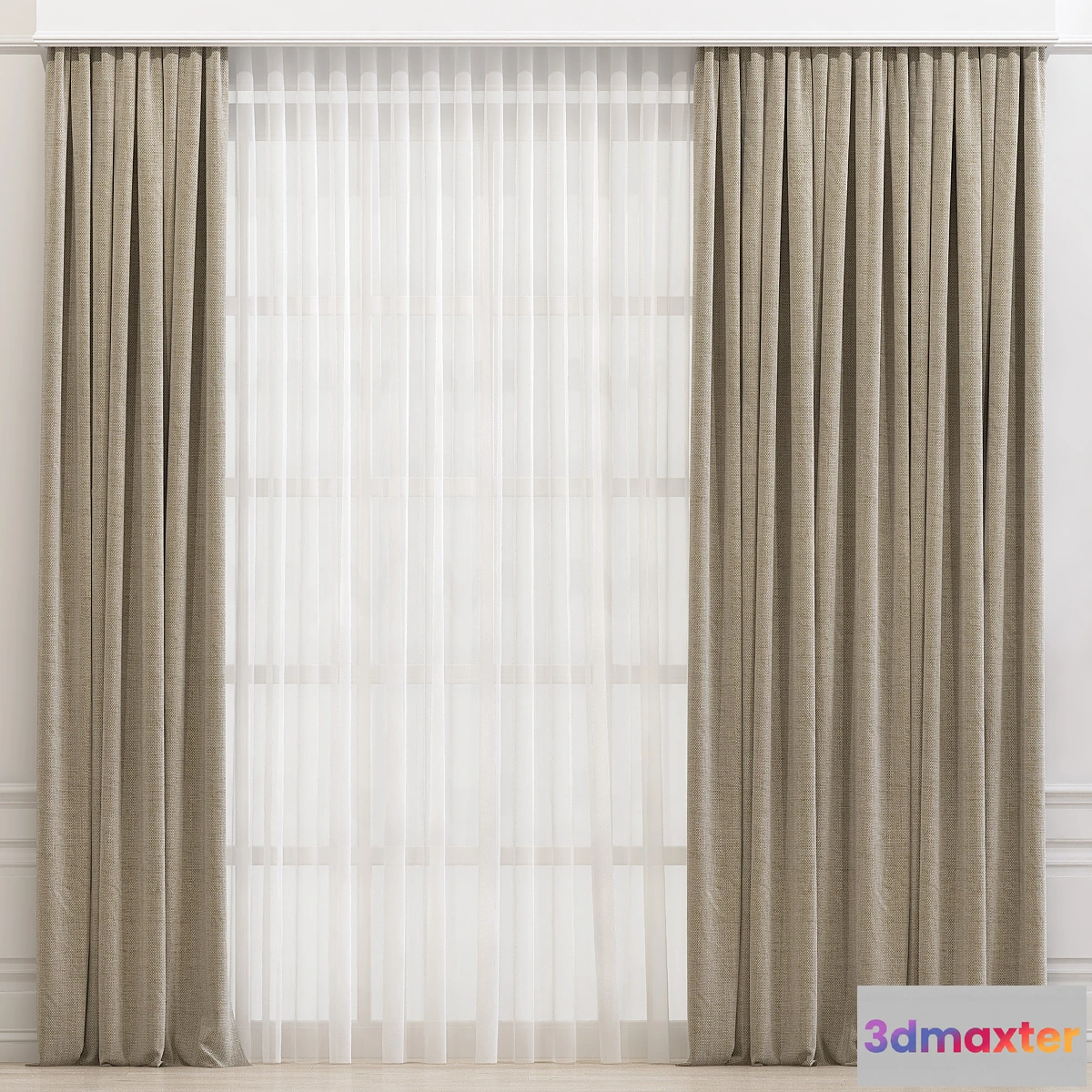 1443518 - Curtain 641 3D Max