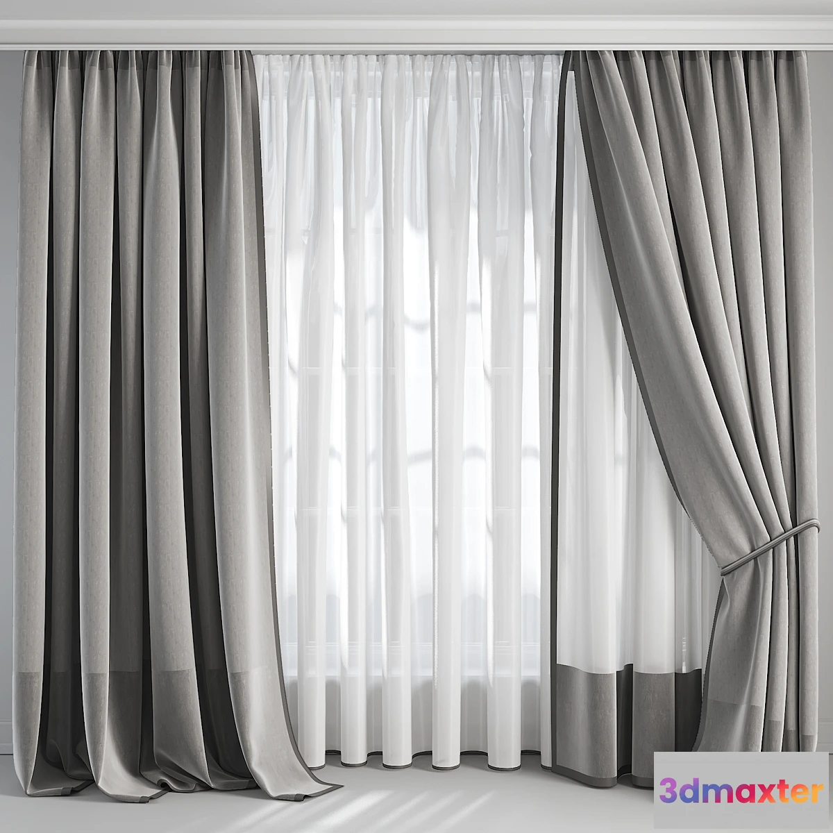 1443858 - Silk and Cotton Curtain 07 3D Max