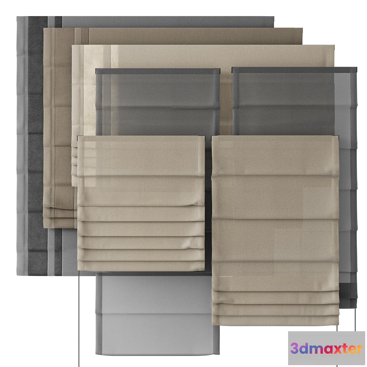1451684 - Roman blind wide 1500 (4) 3D Max