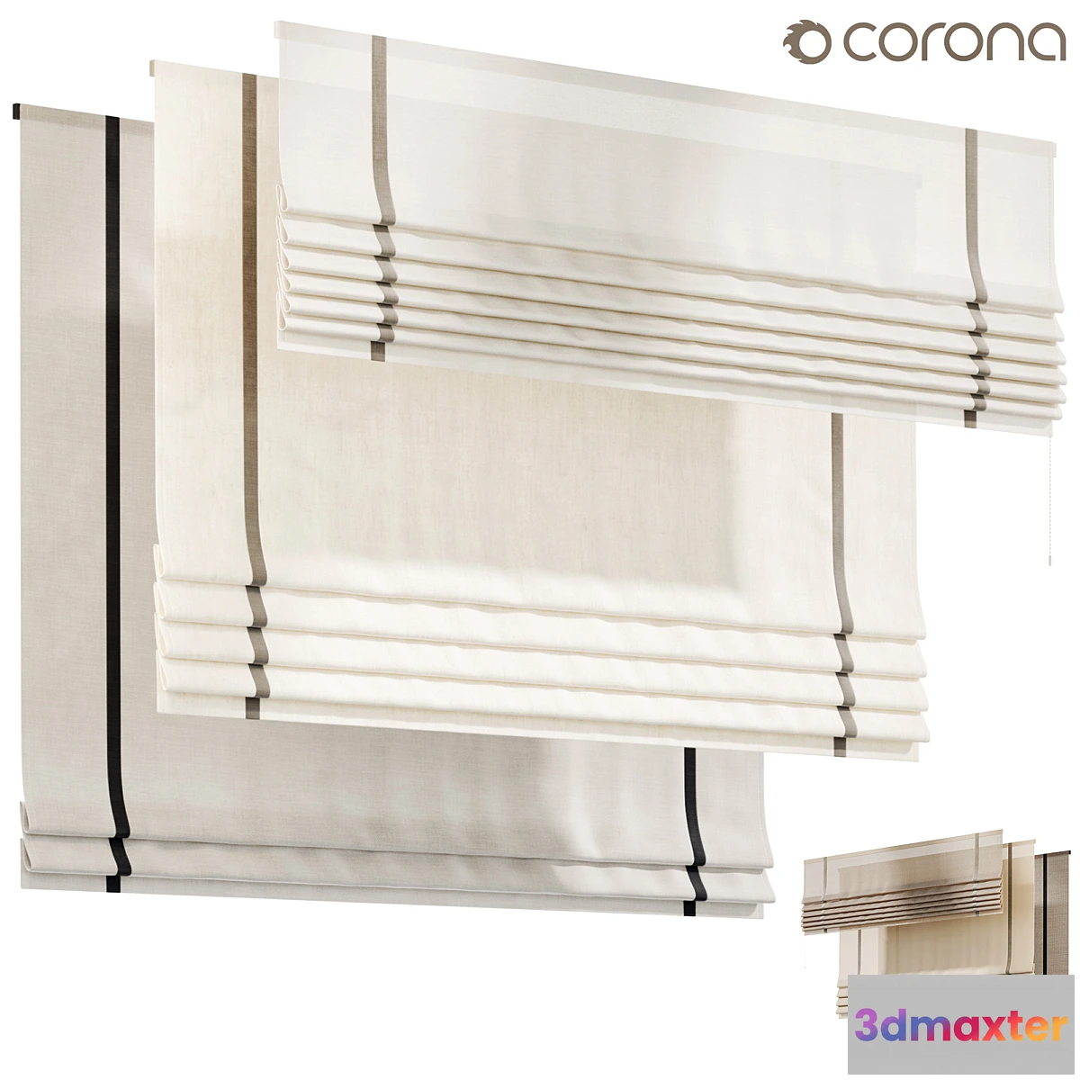 1452494 - Roman curtain 02 Curtains 3D Max