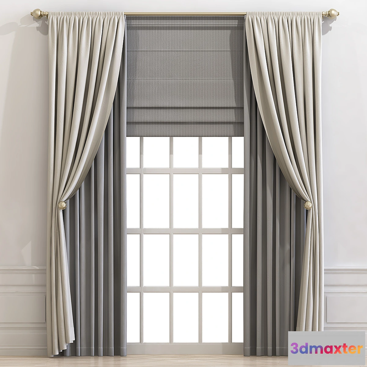 1455572 - Curtain 680 3D Max