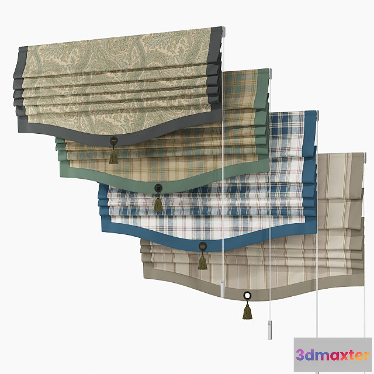 1456030 - Roman shade 1200 mm 3D Max