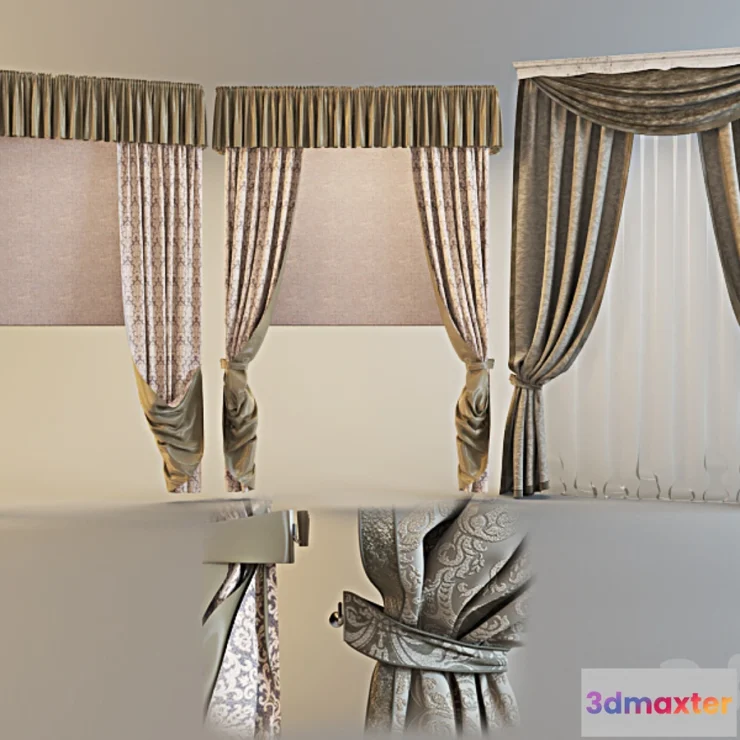 1460378 - curtains 3D Max