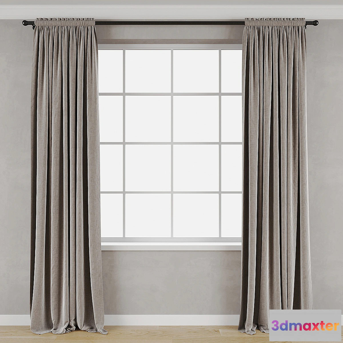1466066 - Drawstring curtain 3D Max