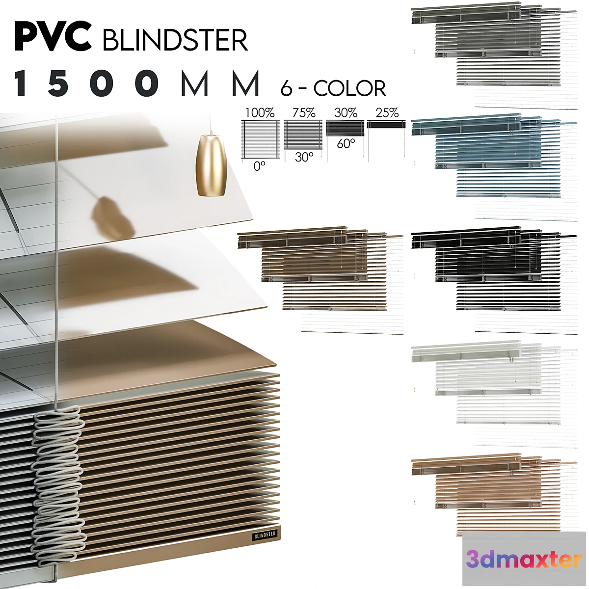 1466746 - PVC Blind 1500mm no.2 3D Max