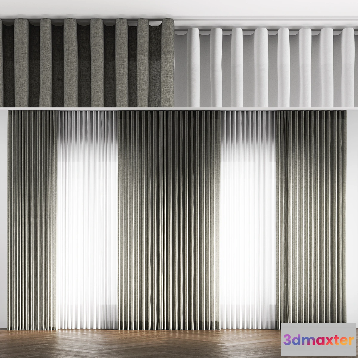 1475242 - linen curtains 9 3D Max