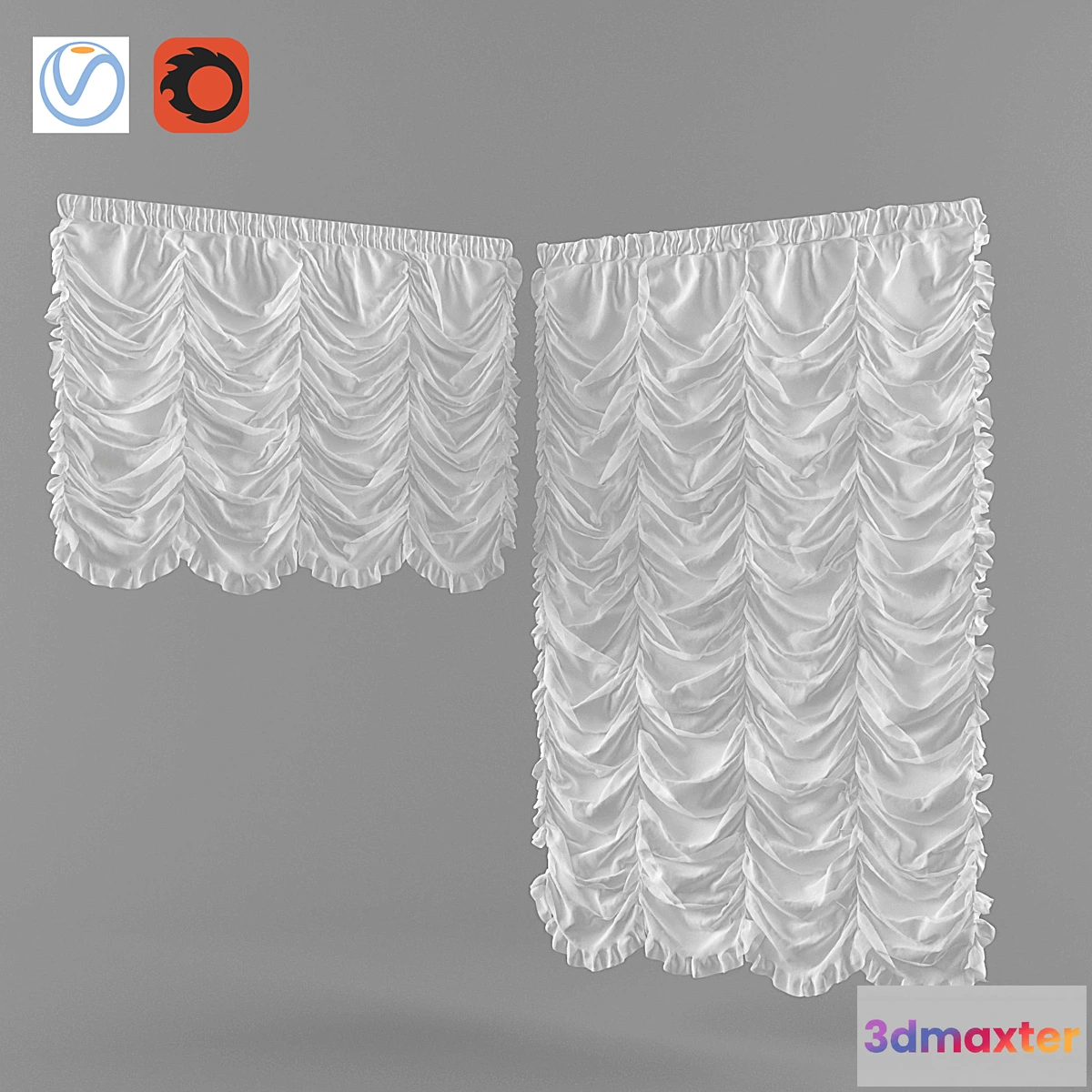 1476274 - French Curtain Vray + Corona 3D Max