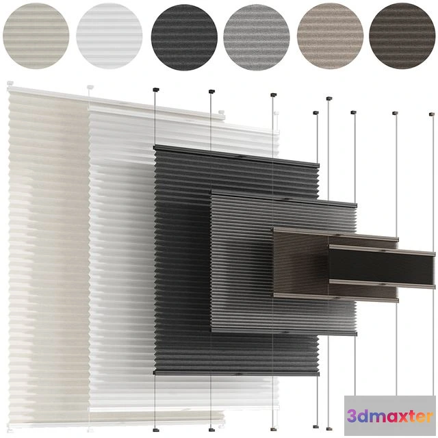 1542213 - Animated pleated curtains 3D Max