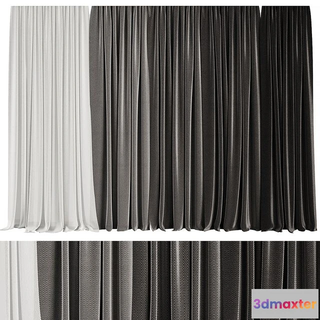 1545692 - Curtain Set M9 3D Max