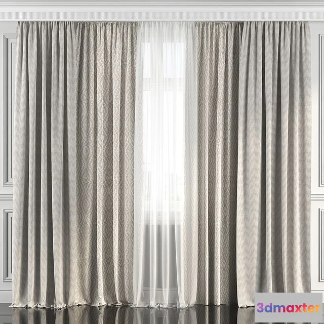 1548589 - Curtains with window 186 3D Max