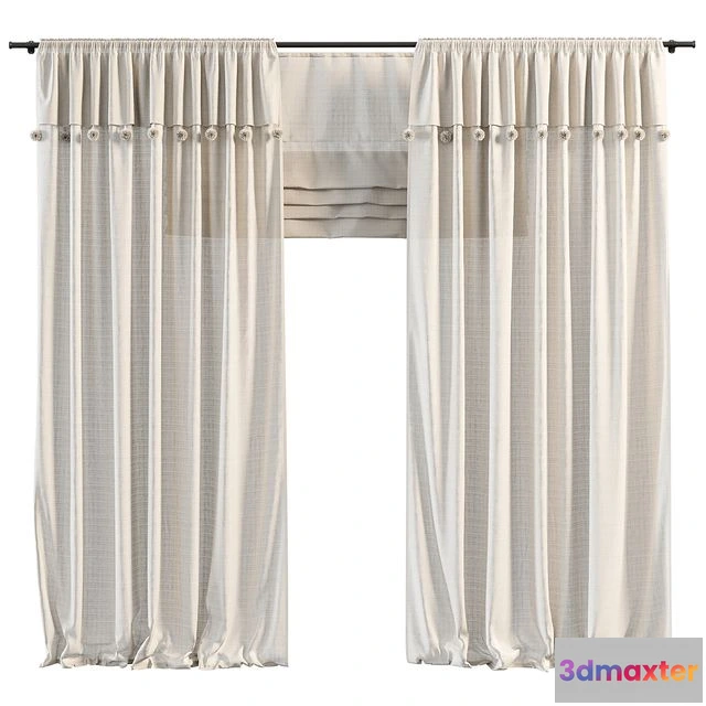 1553977 - Curtains for the children`s room 3D Max