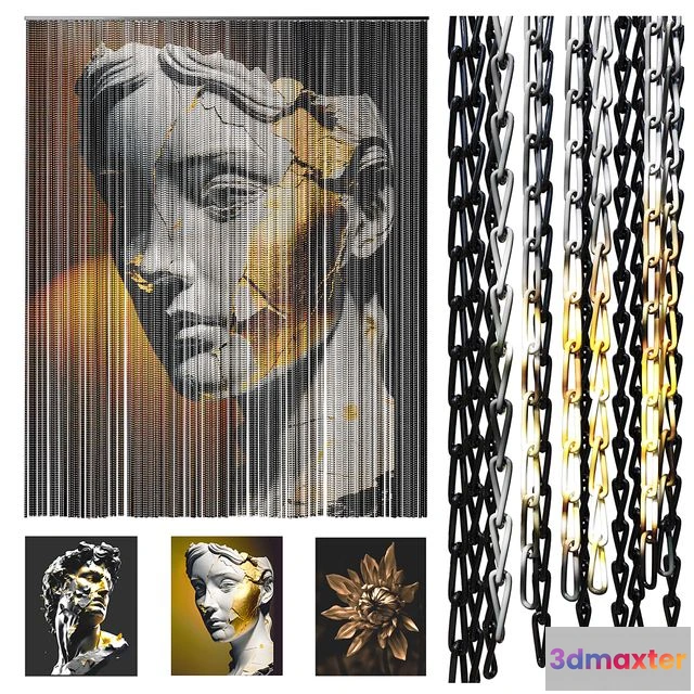 1561190 - Chain curtain 3D Max